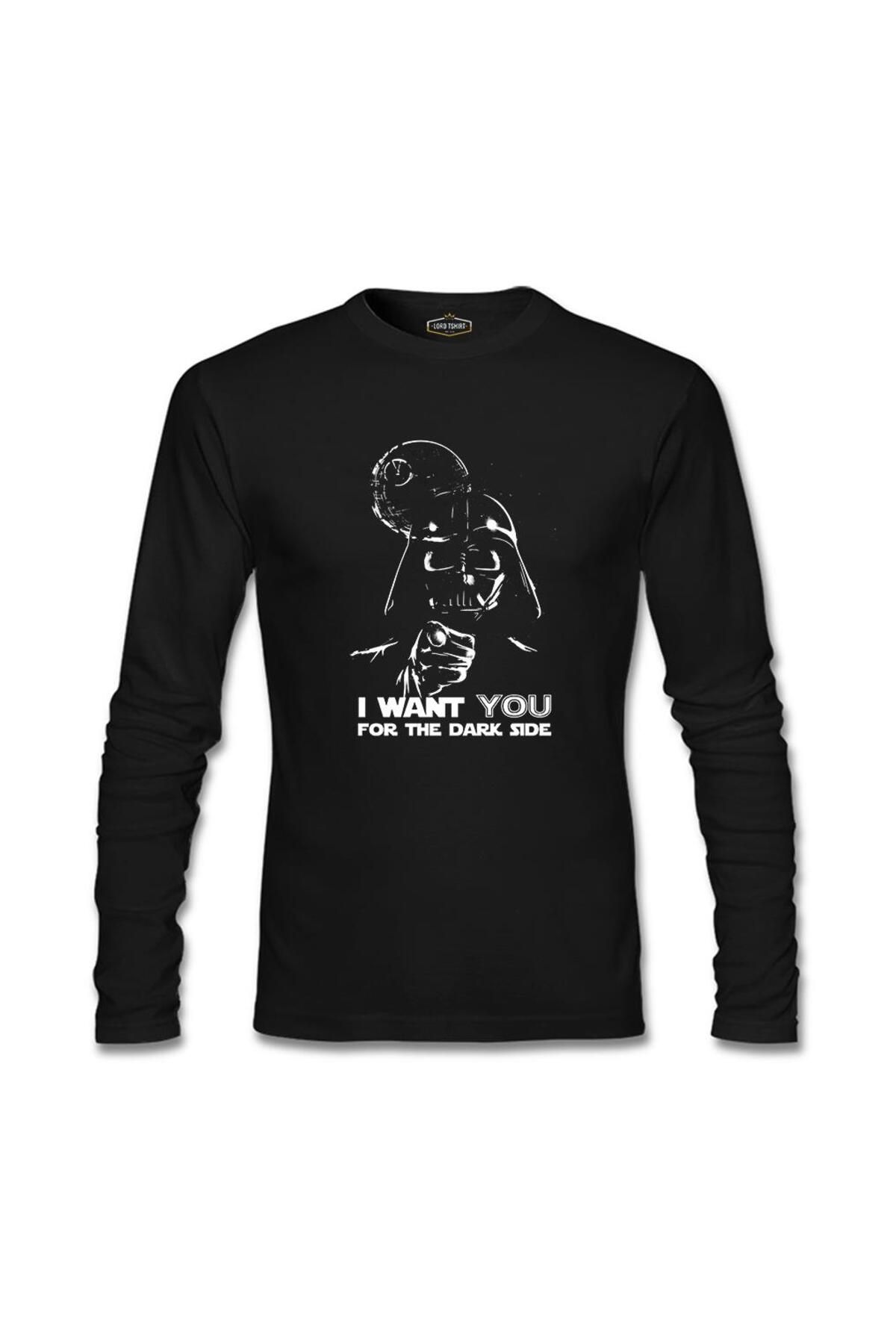 Lord T-Shirt Star Wars - Want You Siyah Erkek Sweatshirt