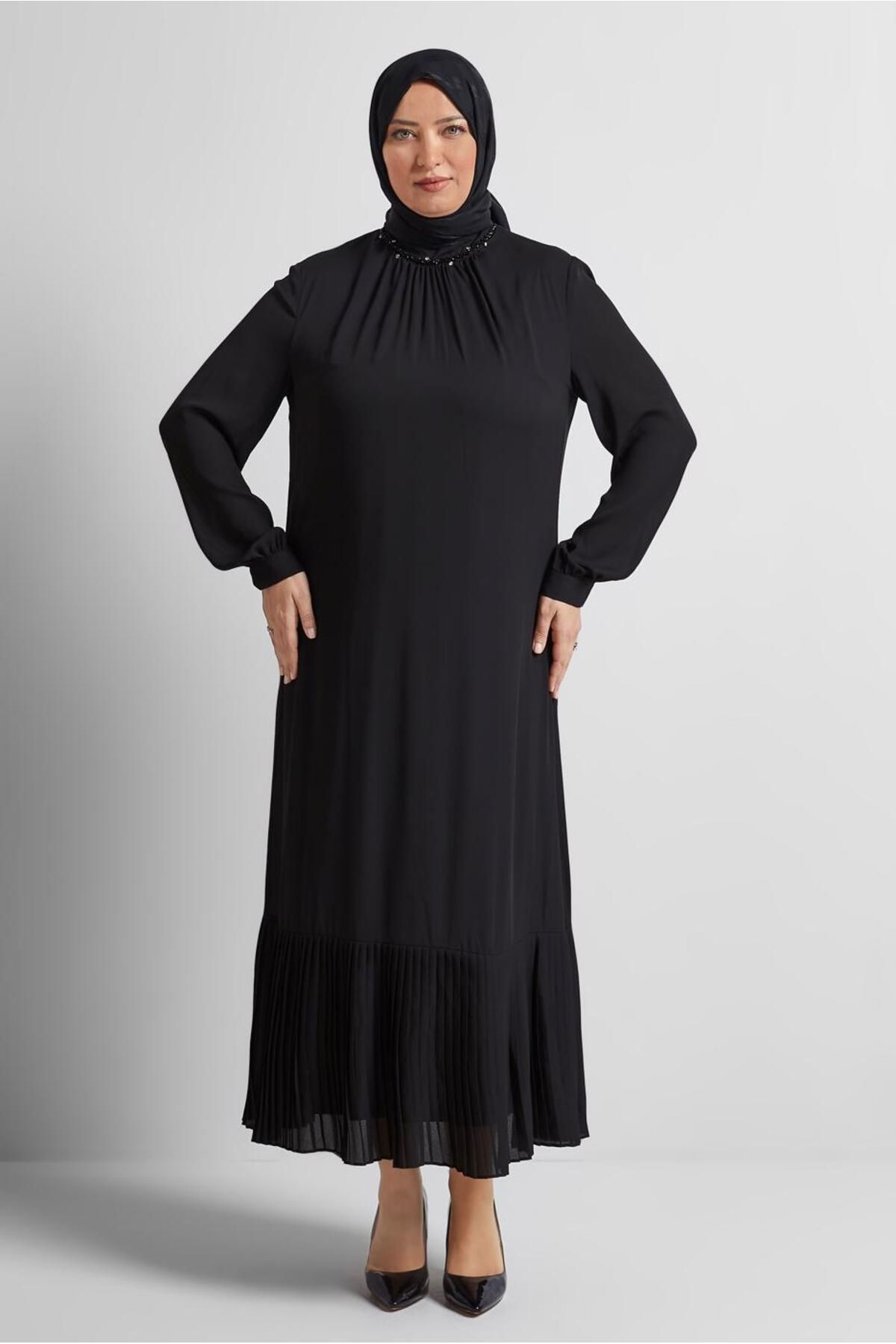 Alvina PİLİSE DETAYLI ELBİSE 20541