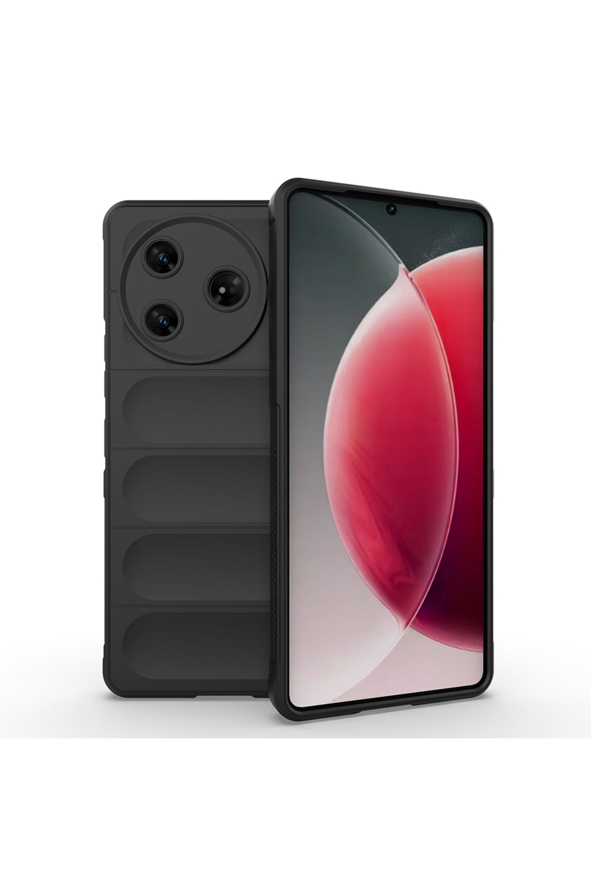 Başkenttekno Tecno Camon 30 Pro 5G Kılıf Esnek TPU Oyuklu Arka Yüzey Tasarımlı Etnik Silikon Kapak