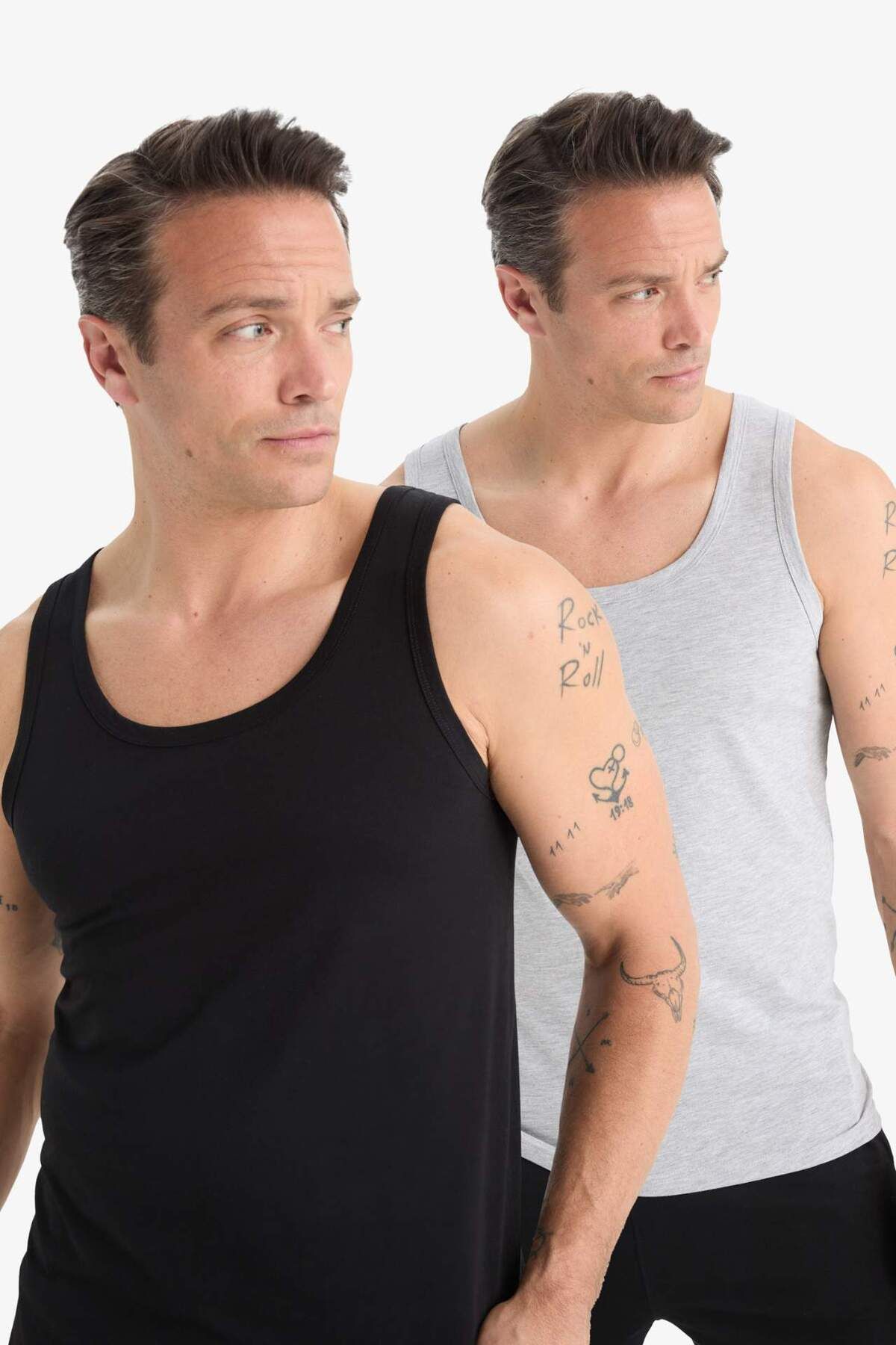 DeFacto Slim Fit Dar Kesim 2li Atlet L4881AZ25SP