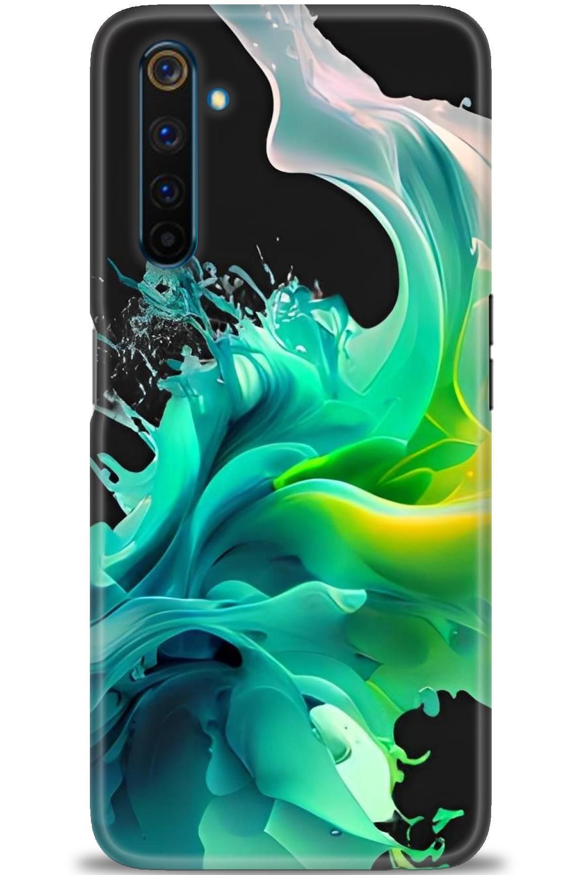realme 6 Pro İle Uyumlu HD Baskılı Desenli Silikon Kılıf - 554