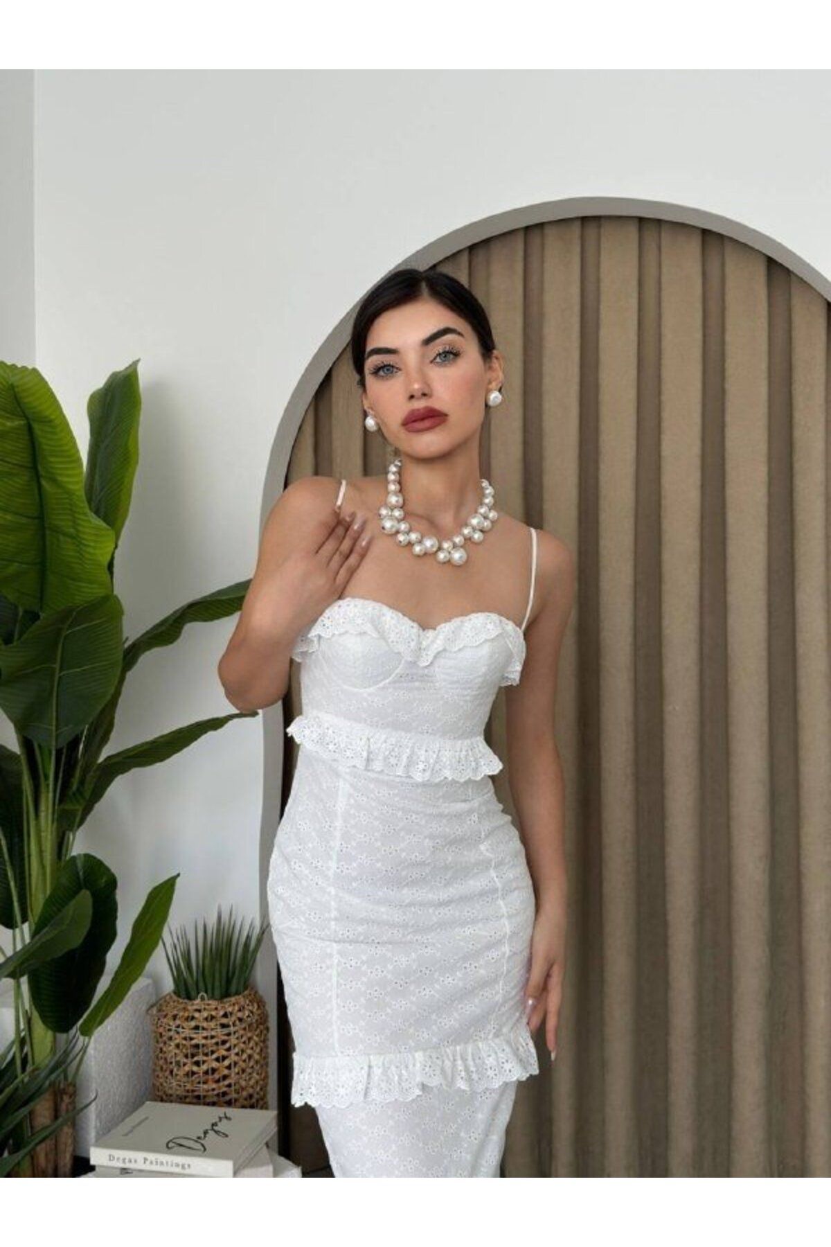 velmorafashion Lere Ip Askılı Elbise