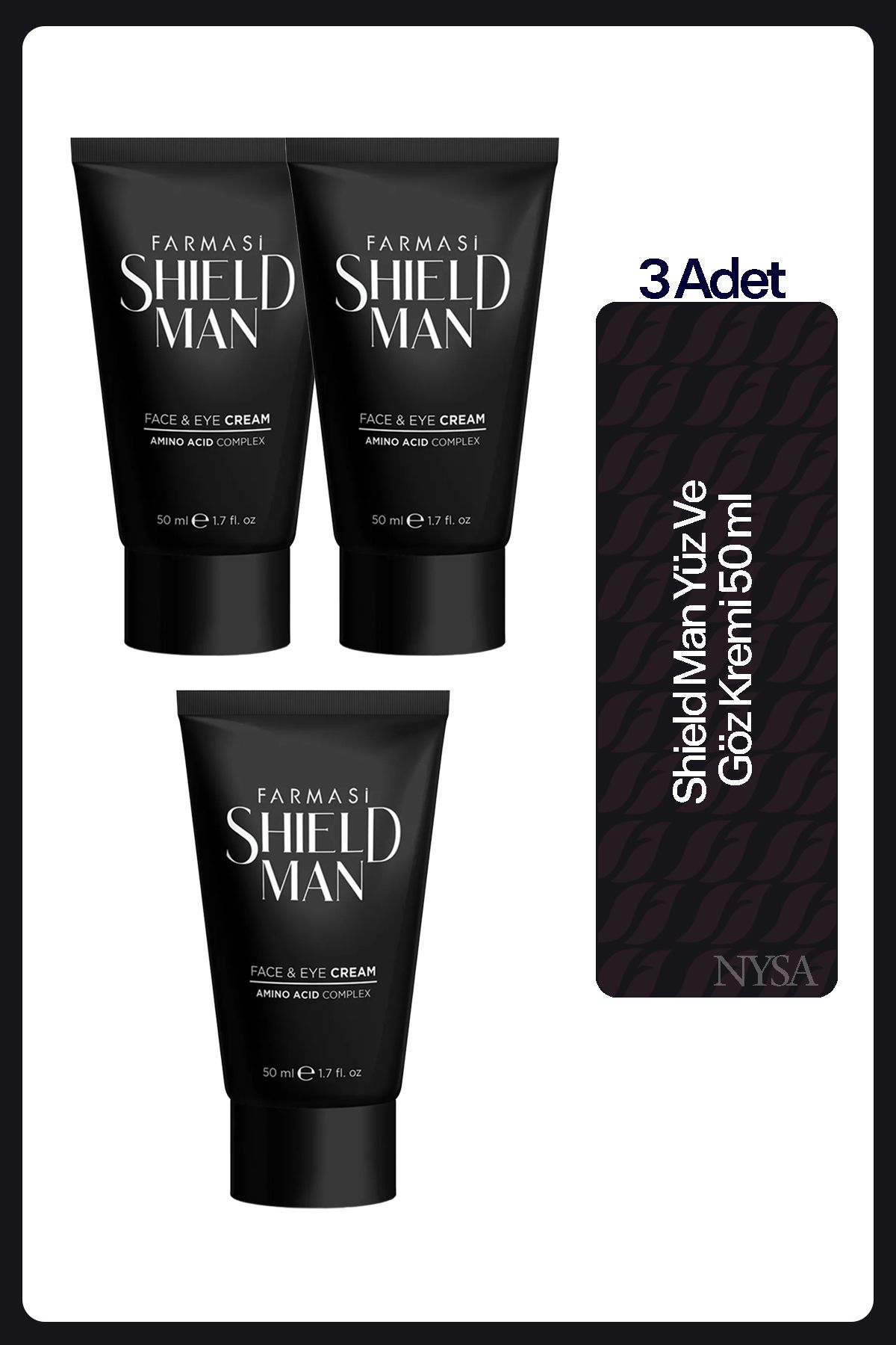 Farmasi Shield Man Yüz Ve Göz Kremi 50 Ml - 3 Adet