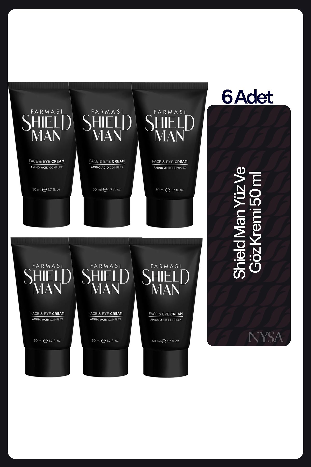 Farmasi Shield Man Yüz Ve Göz Kremi 50 Ml - 6 Adet
