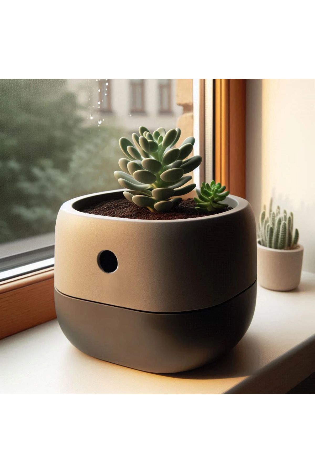 sermen kreatif Minimalist Design Self Watering Plantpot