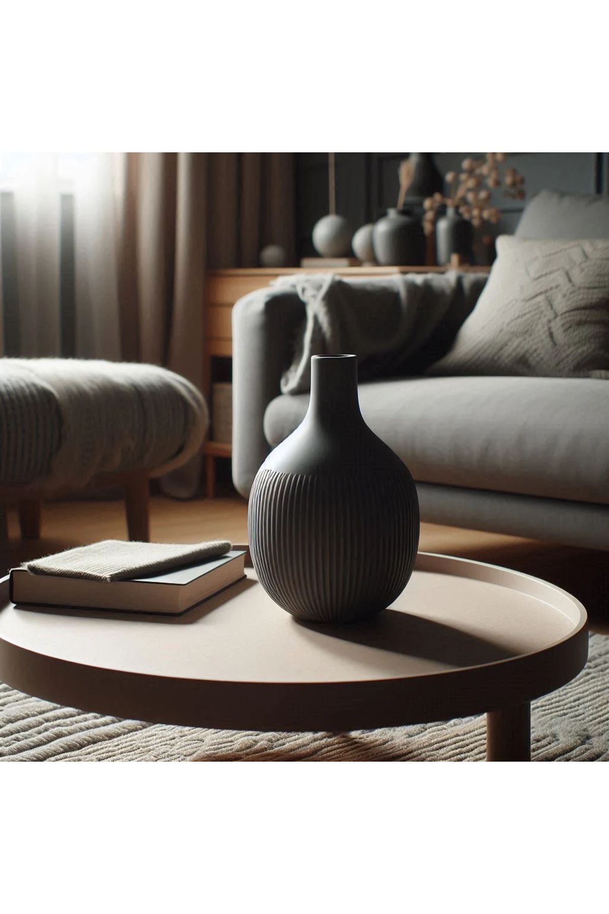 sermen kreatif Design vase “Half ribbed”