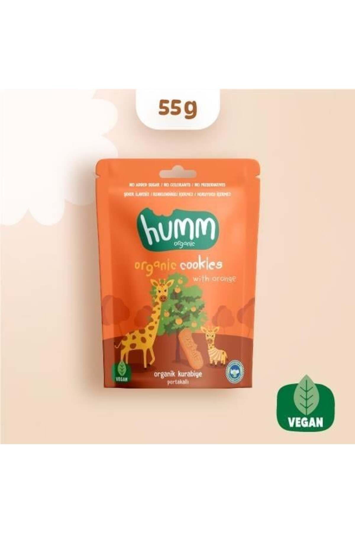 Easy Tedarik Humm Organik Vegan Portakallı Kurabiye 55 Gr