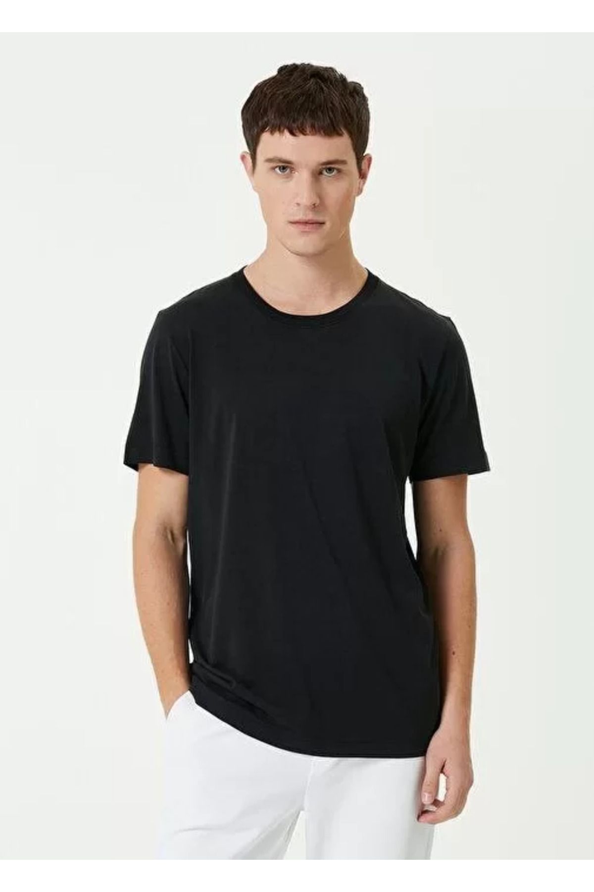 FantaziAtölyesi Unisex Basic Bisiklet Yaka Regular T-Shirt - Siyah
