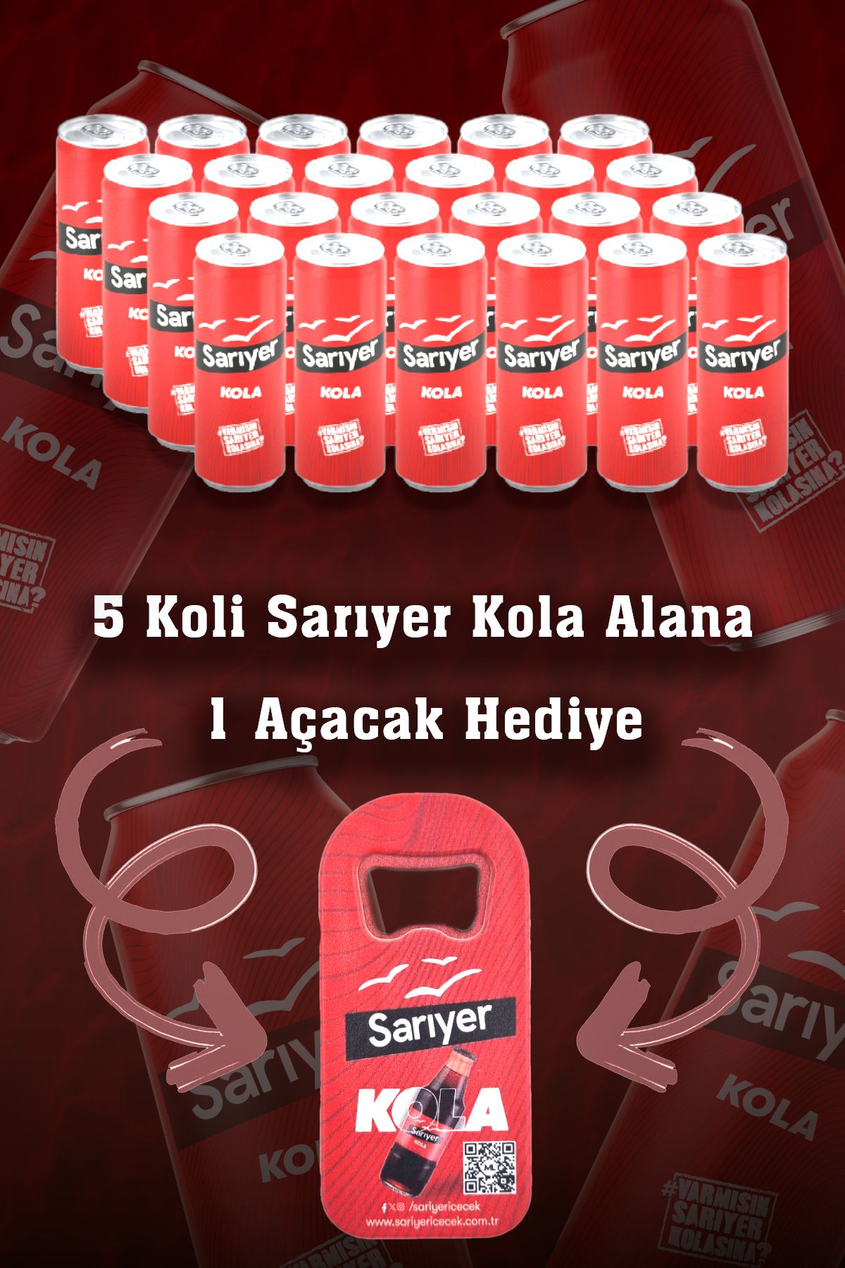 Sarıyer Gazoz Sarıyer Kola 330ml x 24 Adet