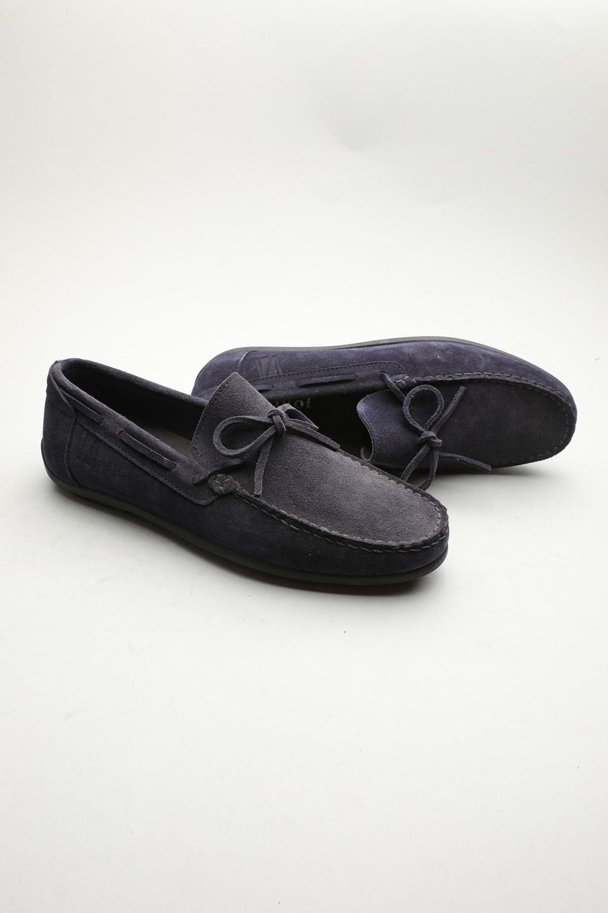 Gondol Erkek Hakiki Deri Klasik Loafer Lacivert 41 ttx.601201