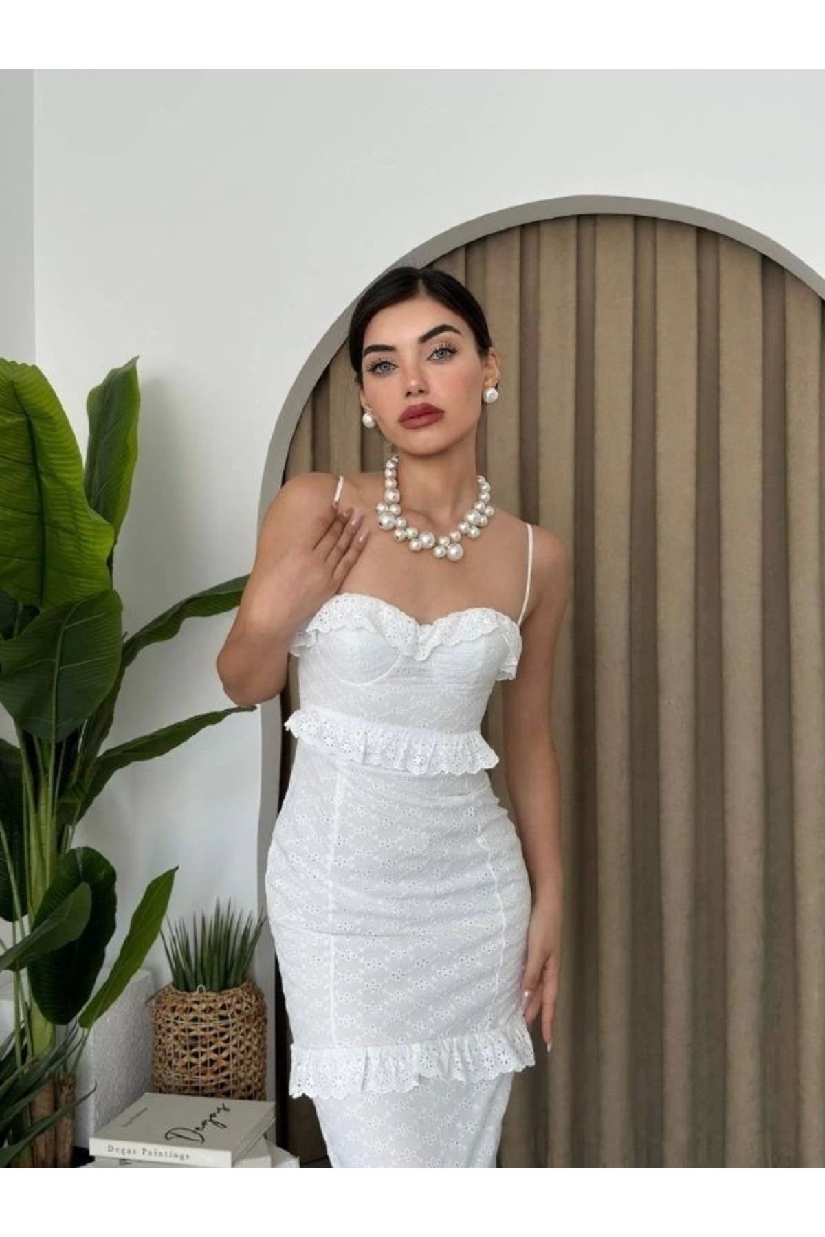 Butik Lere Ip Askılı Elbise