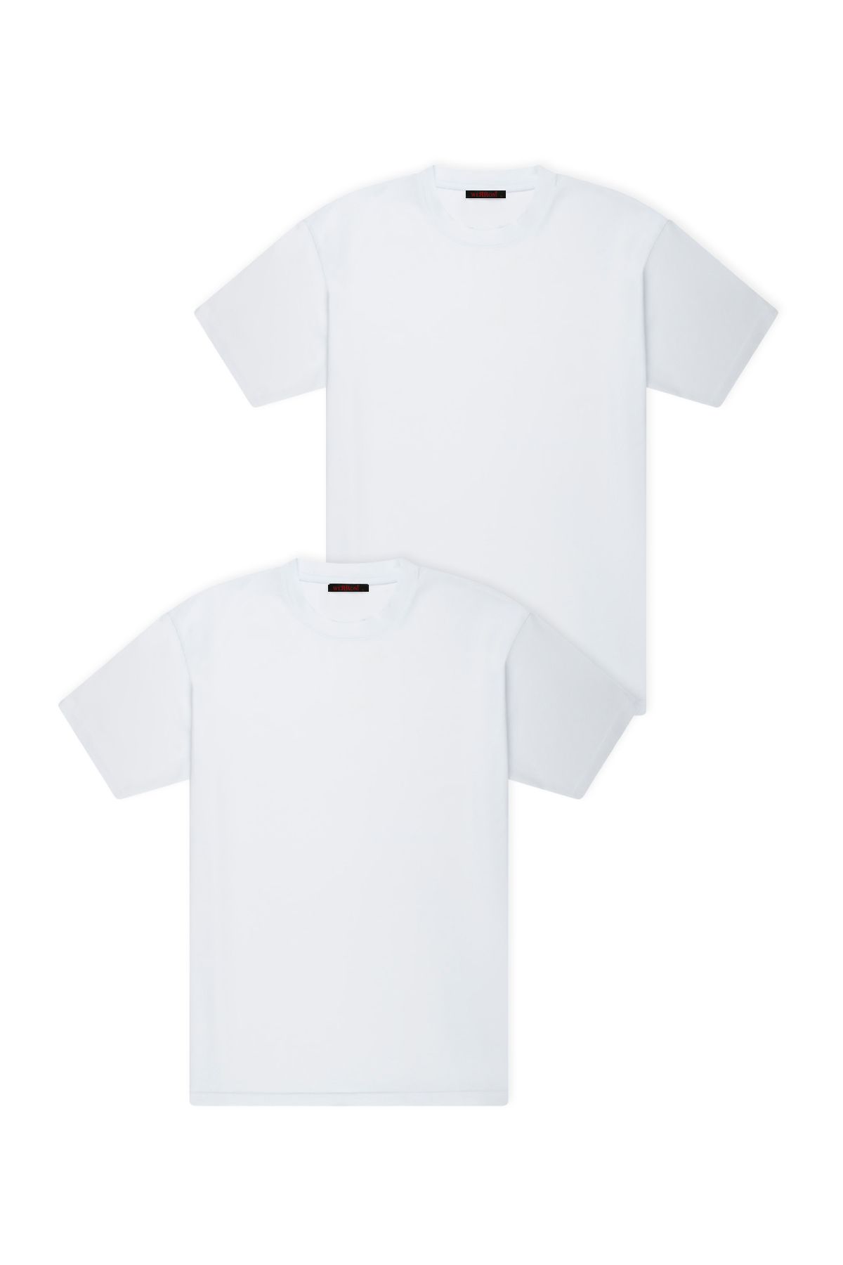 WERRONİ 2'li Slim Basic T-Shirt - Beyaz - Beyaz