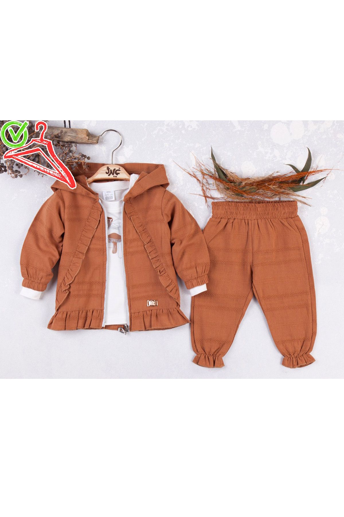 CRASSİ Kız Bebek Takım 3 Parça