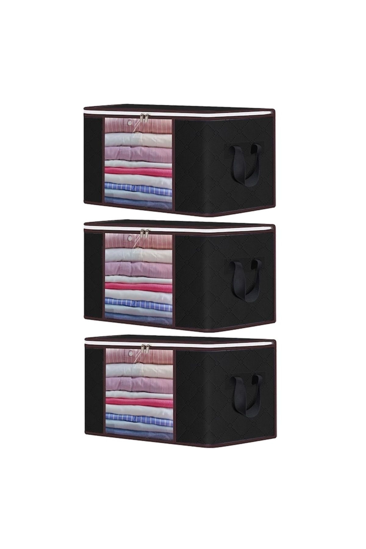 NEXTLY Set 3 X Organizator Pentru Haine, Perne, Pilote, Jucarii Si Alte Accesorii Nextly, Geanta Depozitare - One Size