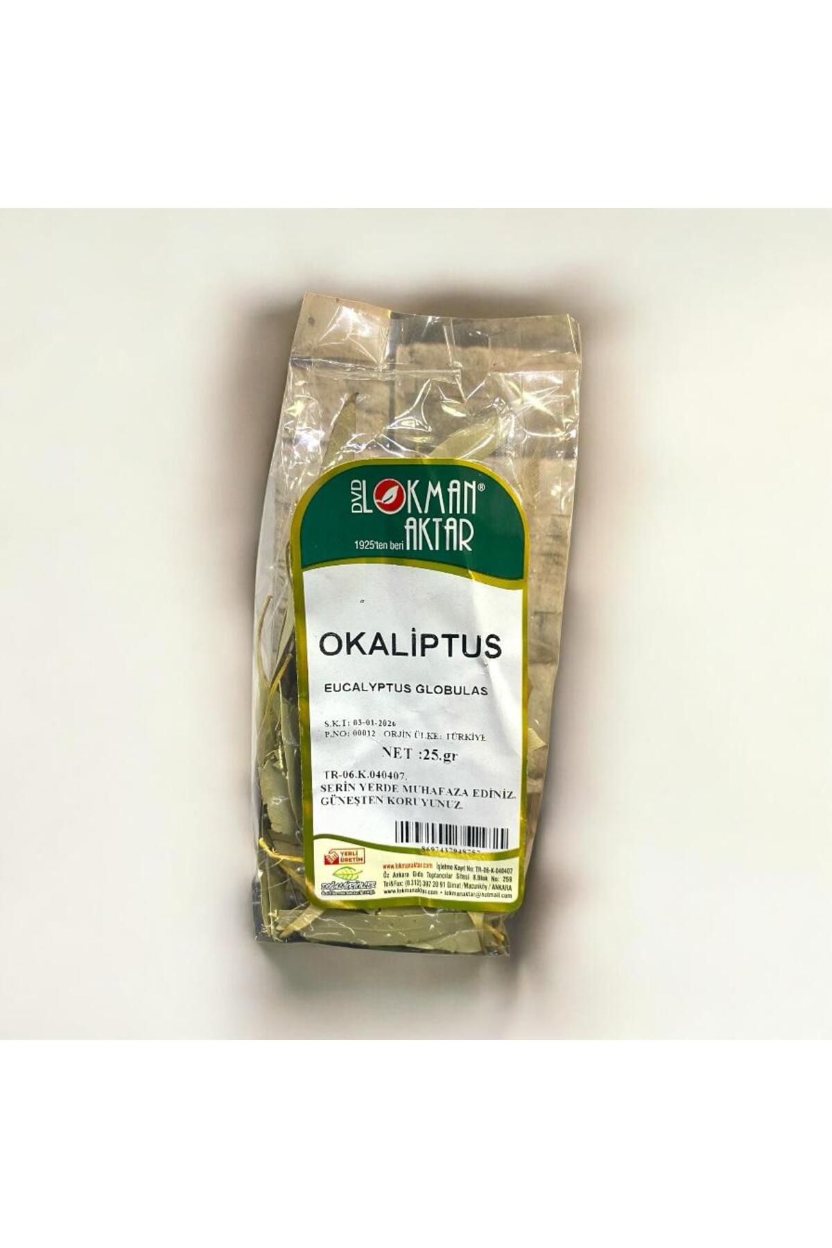 LOKMAN AKTAR MENDERES OKALİPTUS YAPRAK BİTKİ