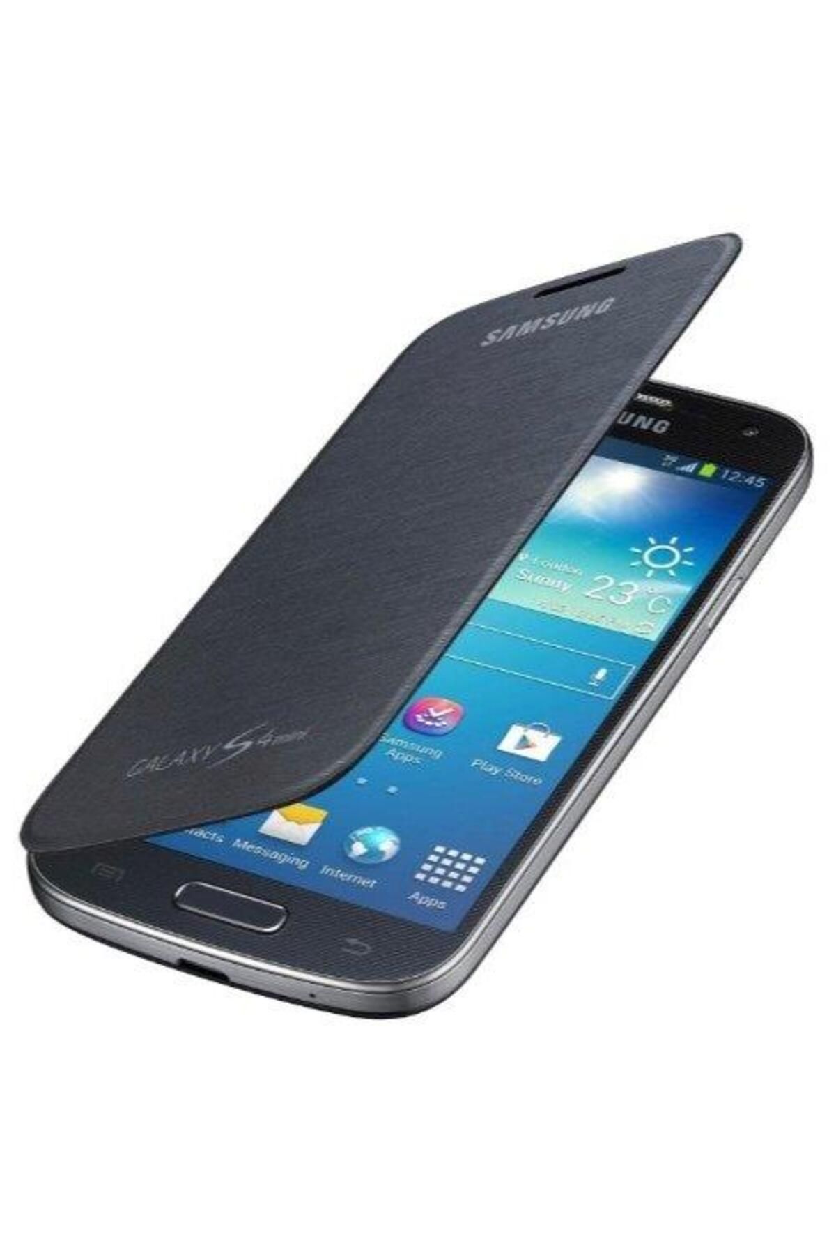 Samsung Galaxy S4 Mini i9190 ile Uyumlu Flip Cover Kılıf Lacivert EF-FI919BBEGWW