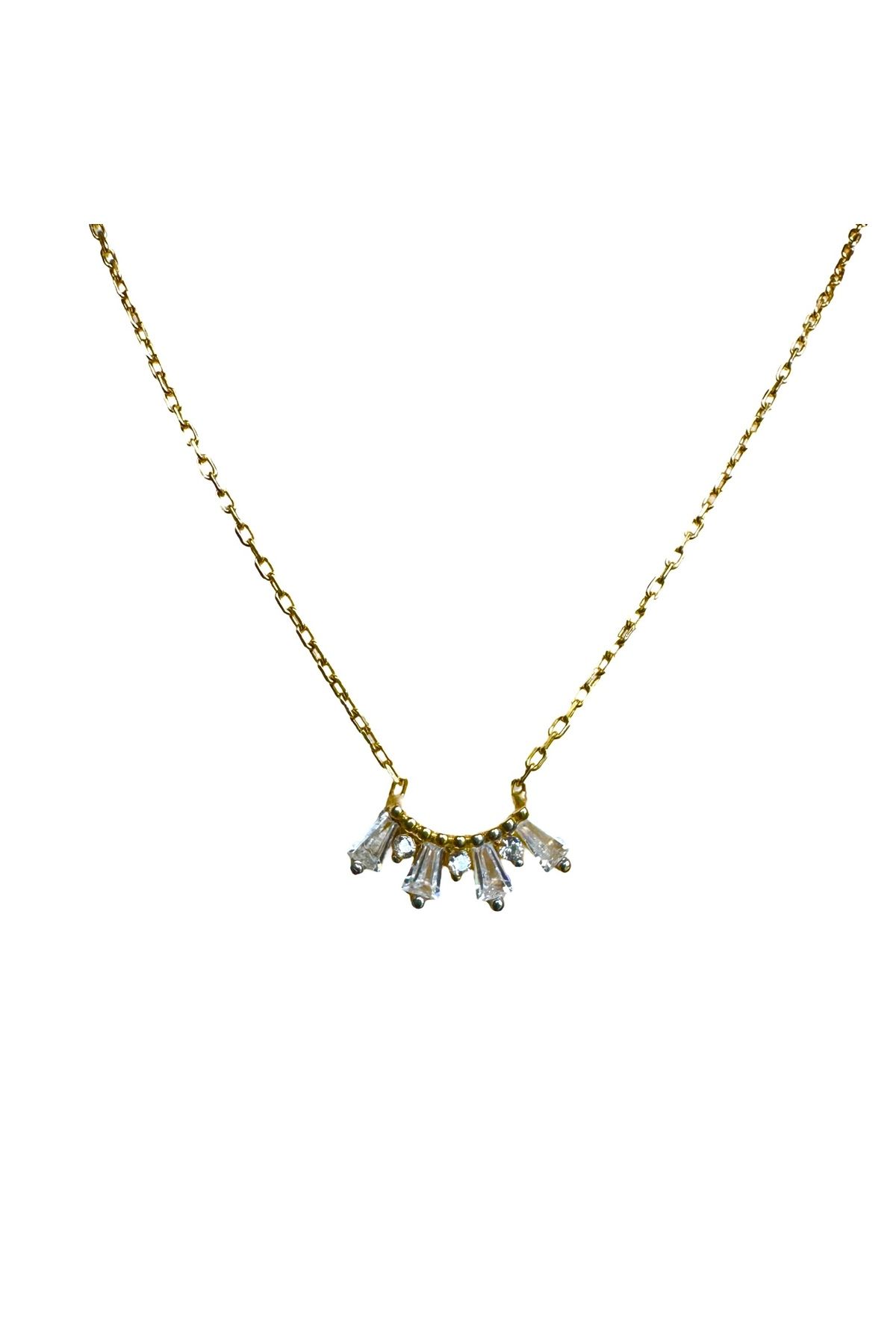 Çakıl Jewelry Dört Taşlı Gümüş Kolye