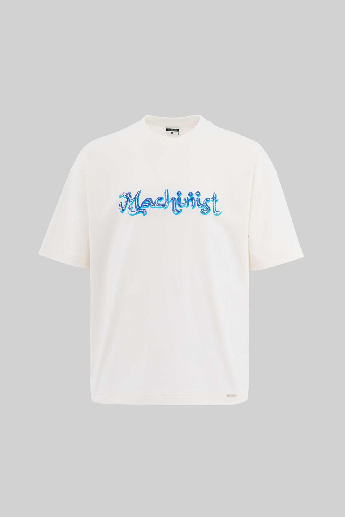 Machinist Erkek Mud Technical Printed Oversize Ekru Tişört