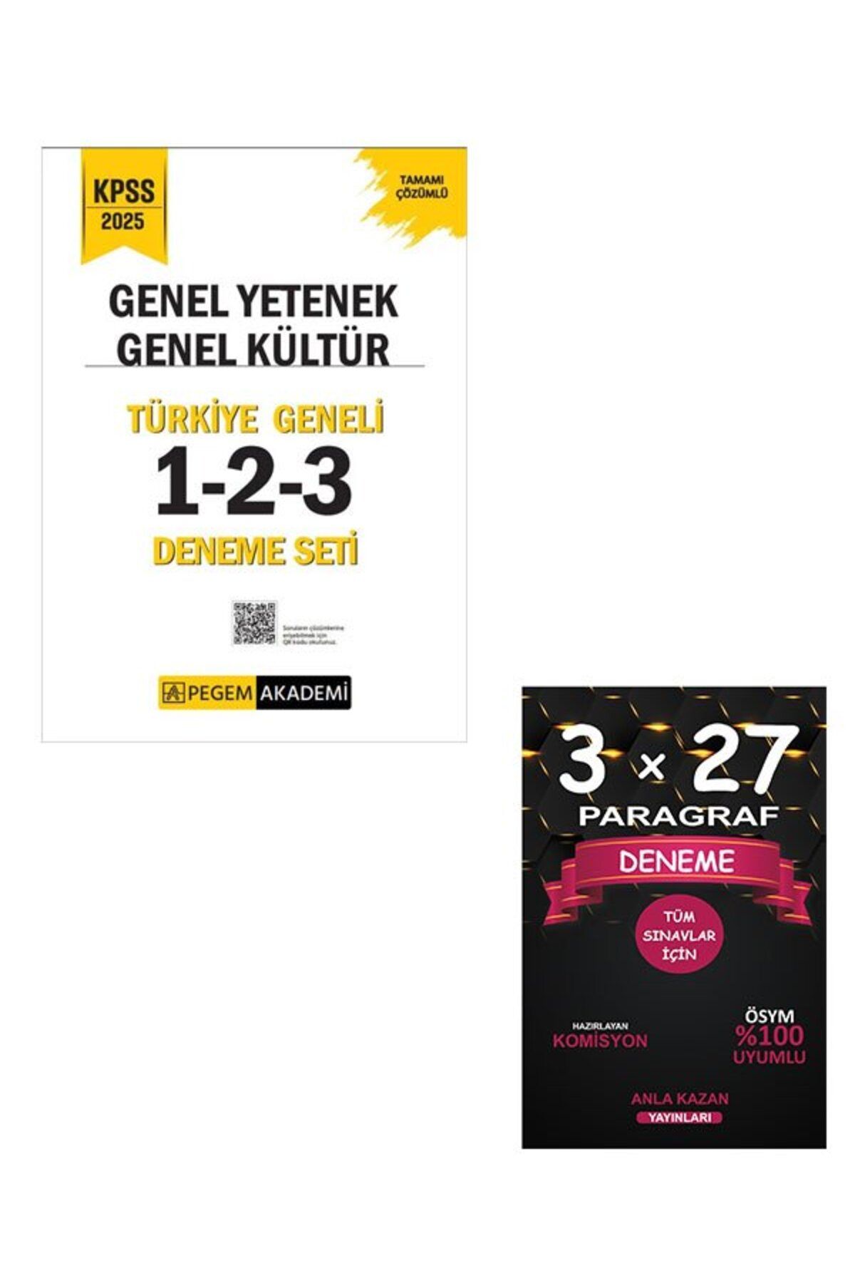 Pegem Akademi Yayıncılık Pegem 2025 KPSS Genel Yetenek Genel Kültür Türkiye Geneli 3 Deneme (1-2-3)