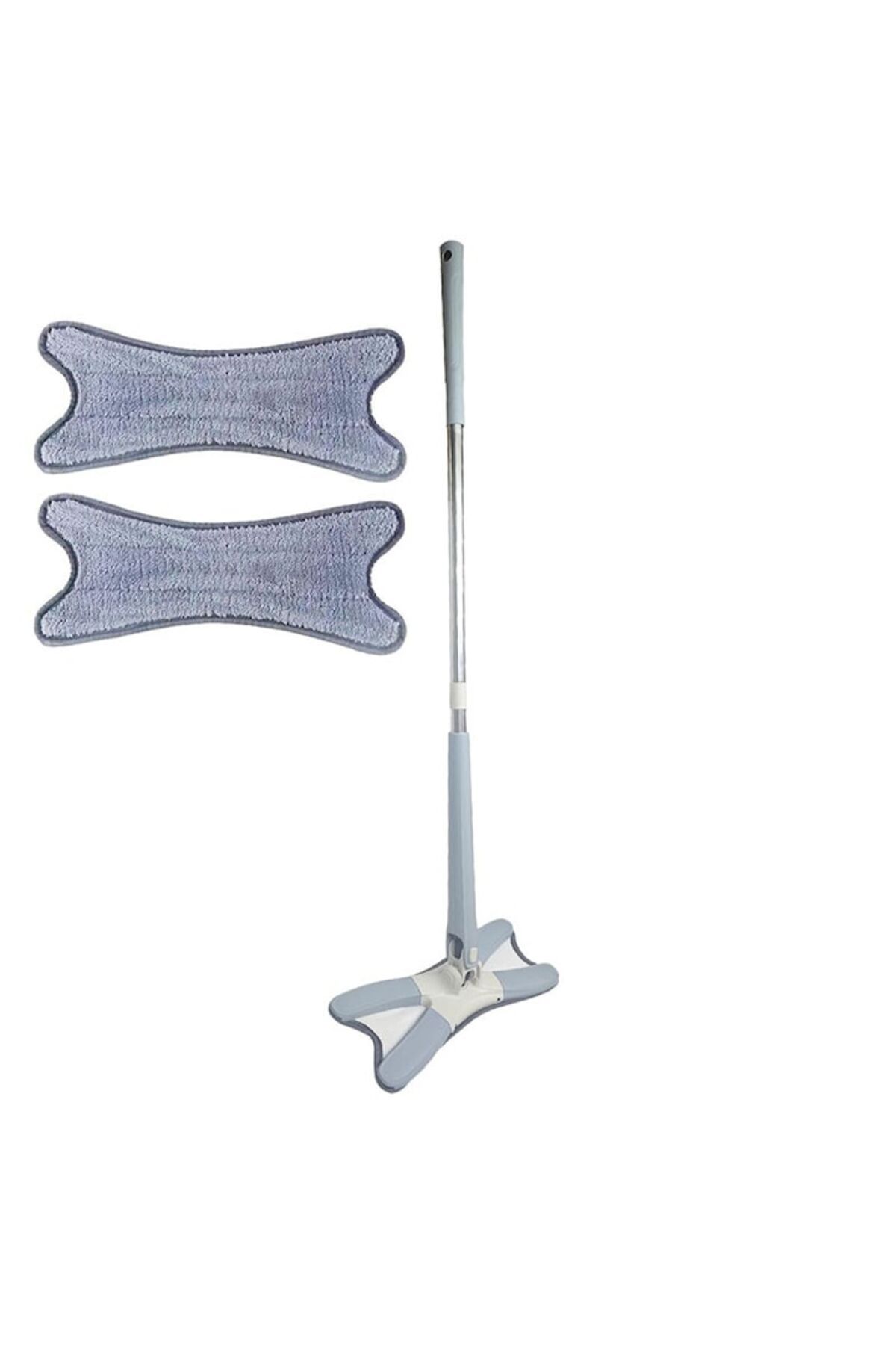 NEXTLY Set Mop Multifunctional Cu 2 Lavete Nextly Pentru Suprafete Uscate Si Umede, Cap Rotativ 360° - Mărime unică