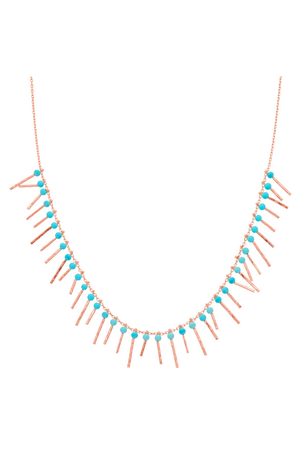 Çakıl Jewelry Turkuaz Taşlı Zeta Kolye
