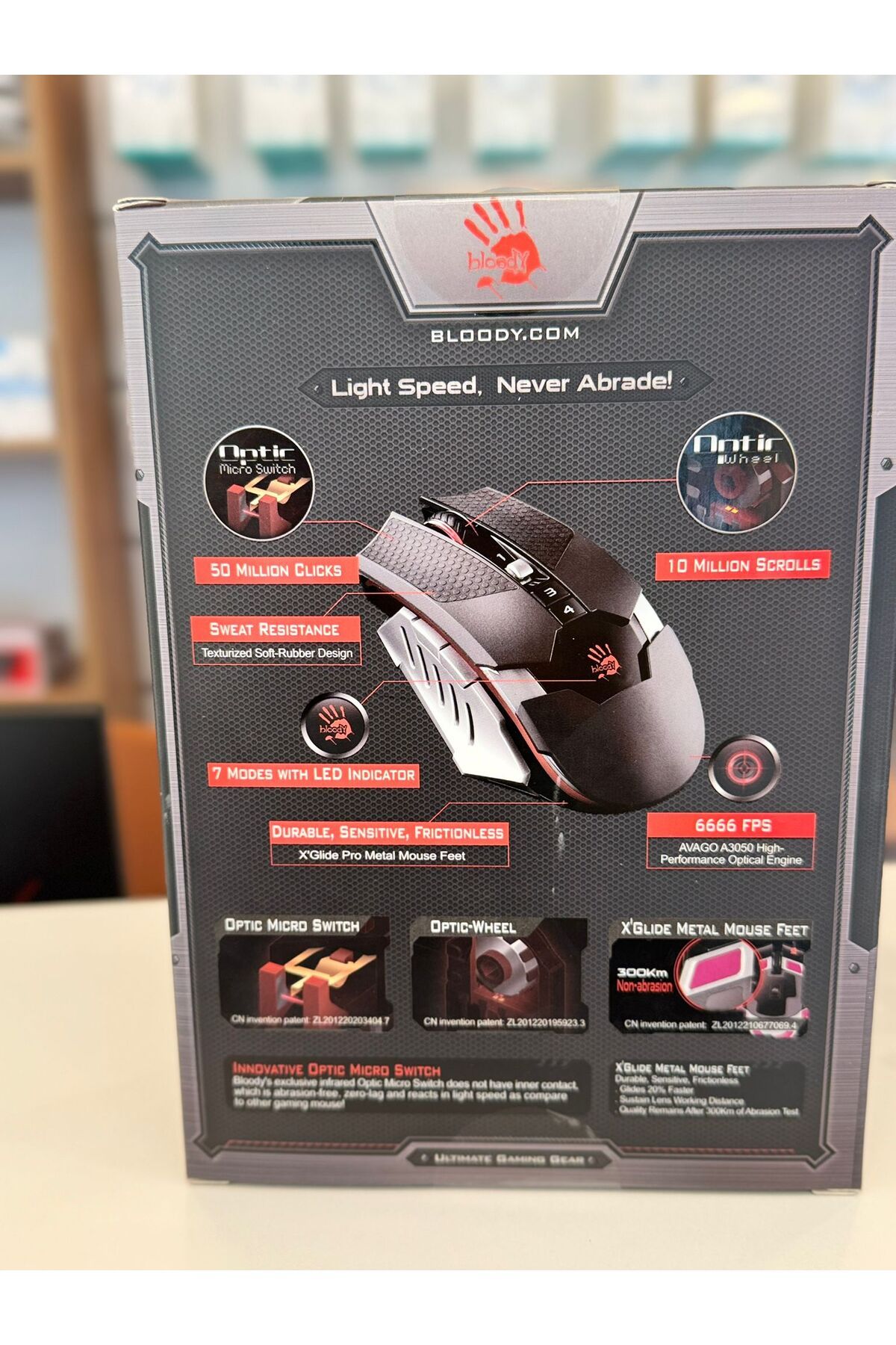TeknolojiStore bloody T50 gelişmiş 4 çekirdek sistemli led ışıklı gaming mouse