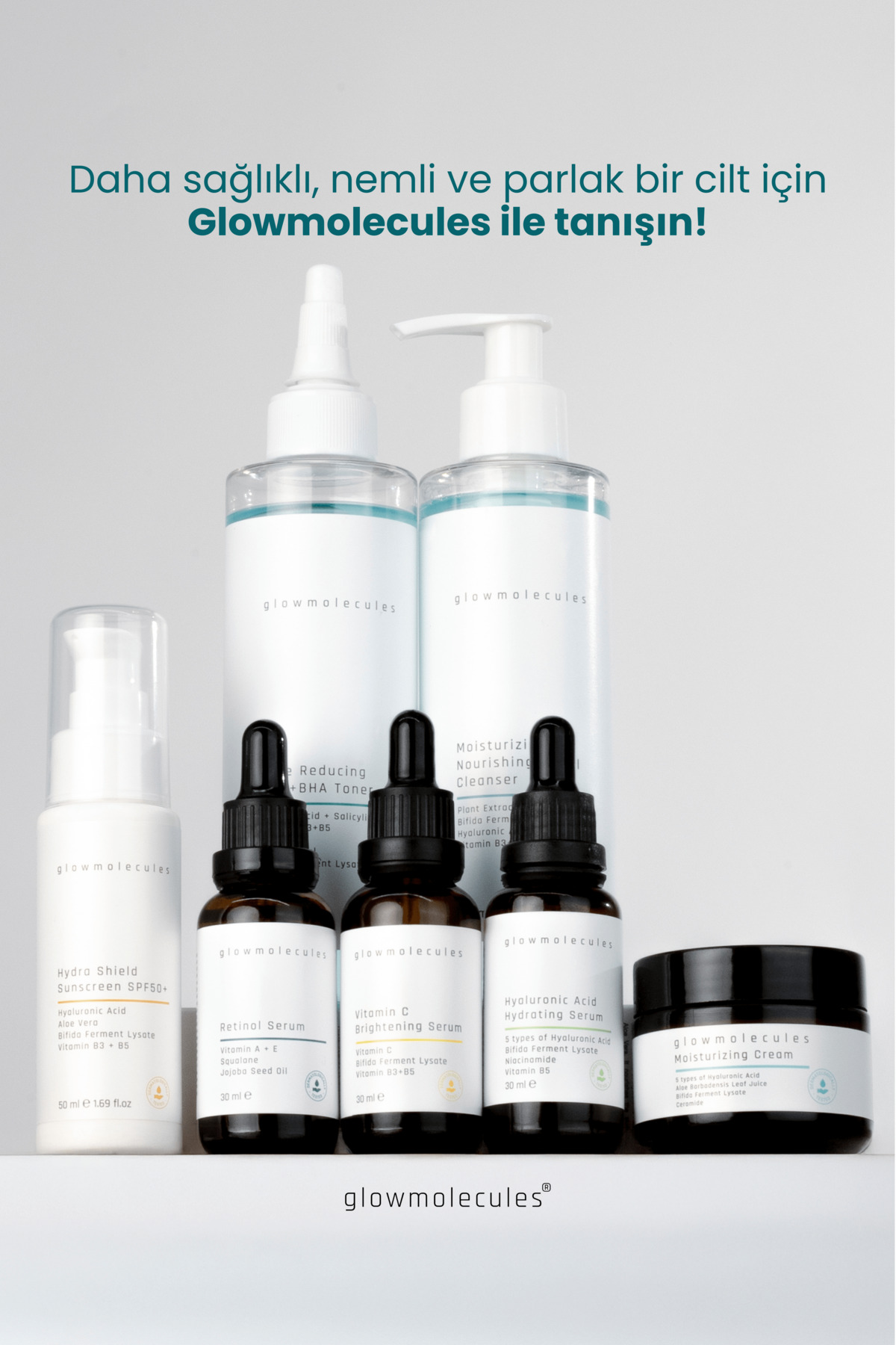 3'lü Serum Seti - Retinol & Hyaluronic Asit & Vitamin C Serum — GLW-SERUM-SET-3 — تصویر 7 از 7