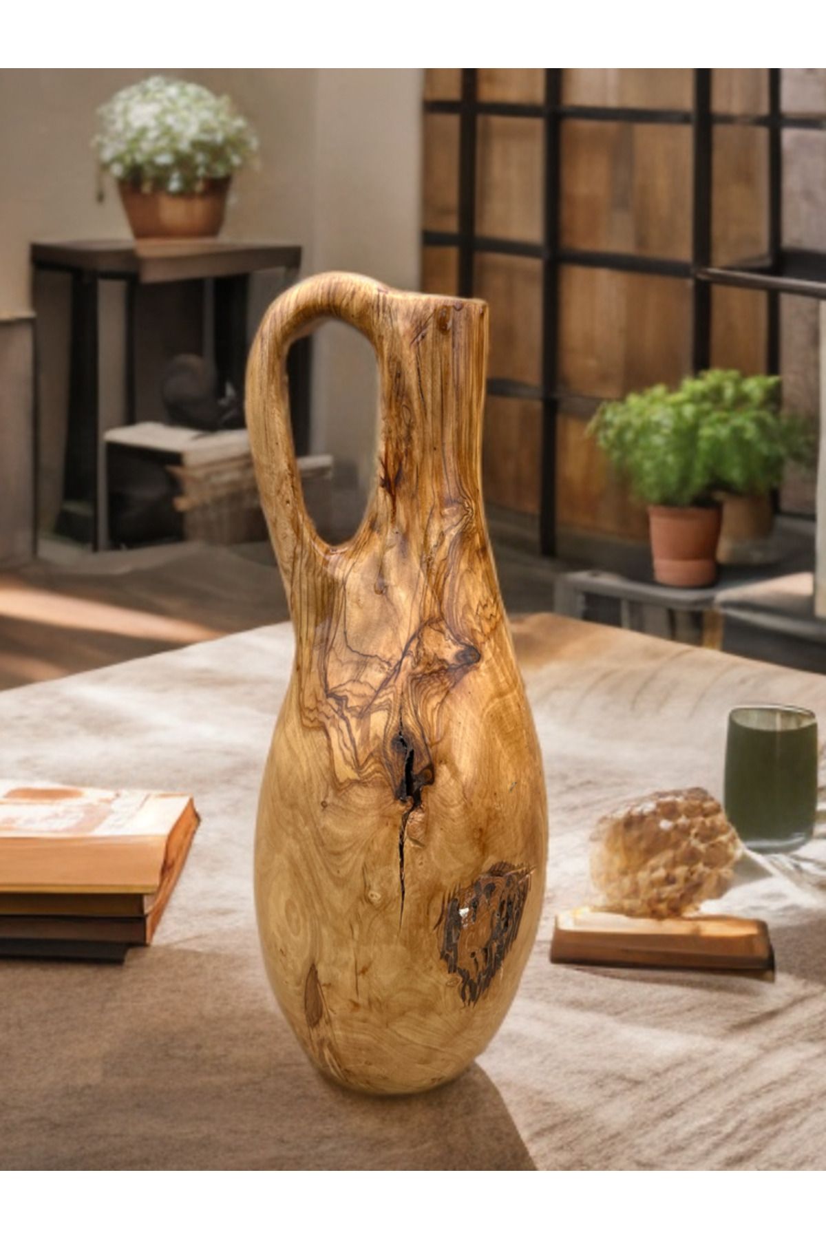 DEER WOOD Collection ZEYTİN VAZO