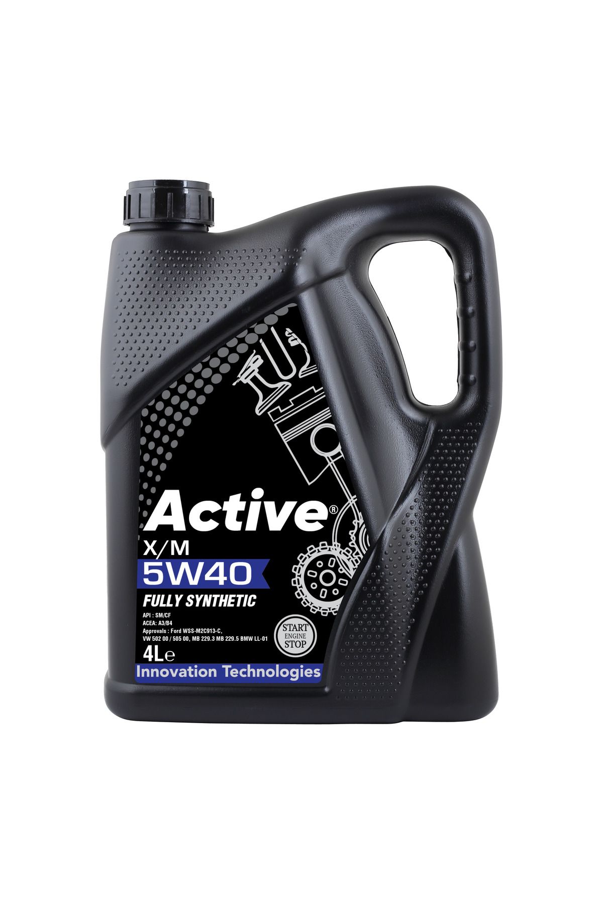 Active XM 5W-40 TAM SENTETİK MOTOR YAĞI 4 LİTRE (2025 ÜRETİM)