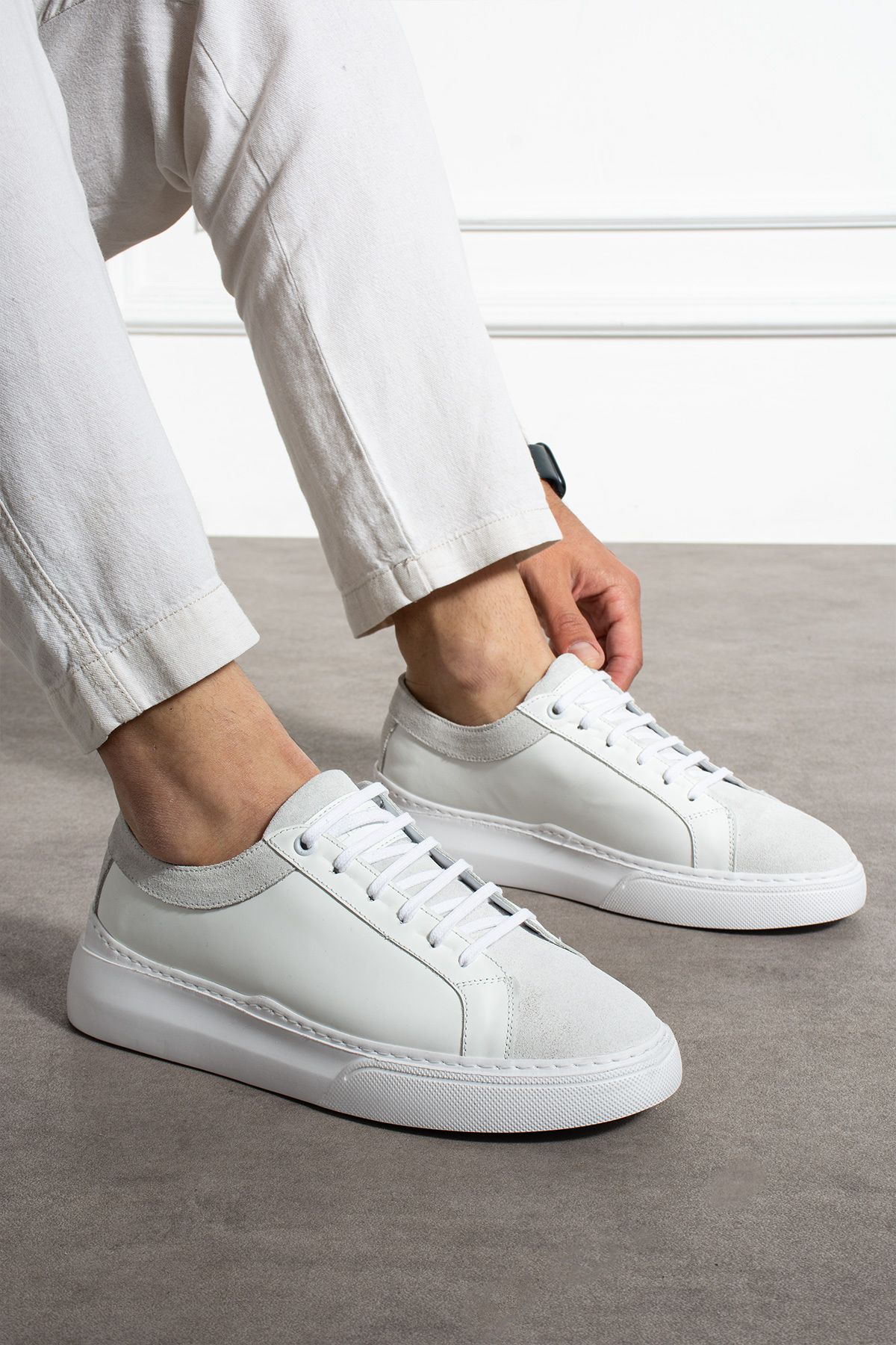 ULUS 223 Hakiki Deri Sneaker Smart Casual Günlük Eva Taban Rahat Ayakkabı