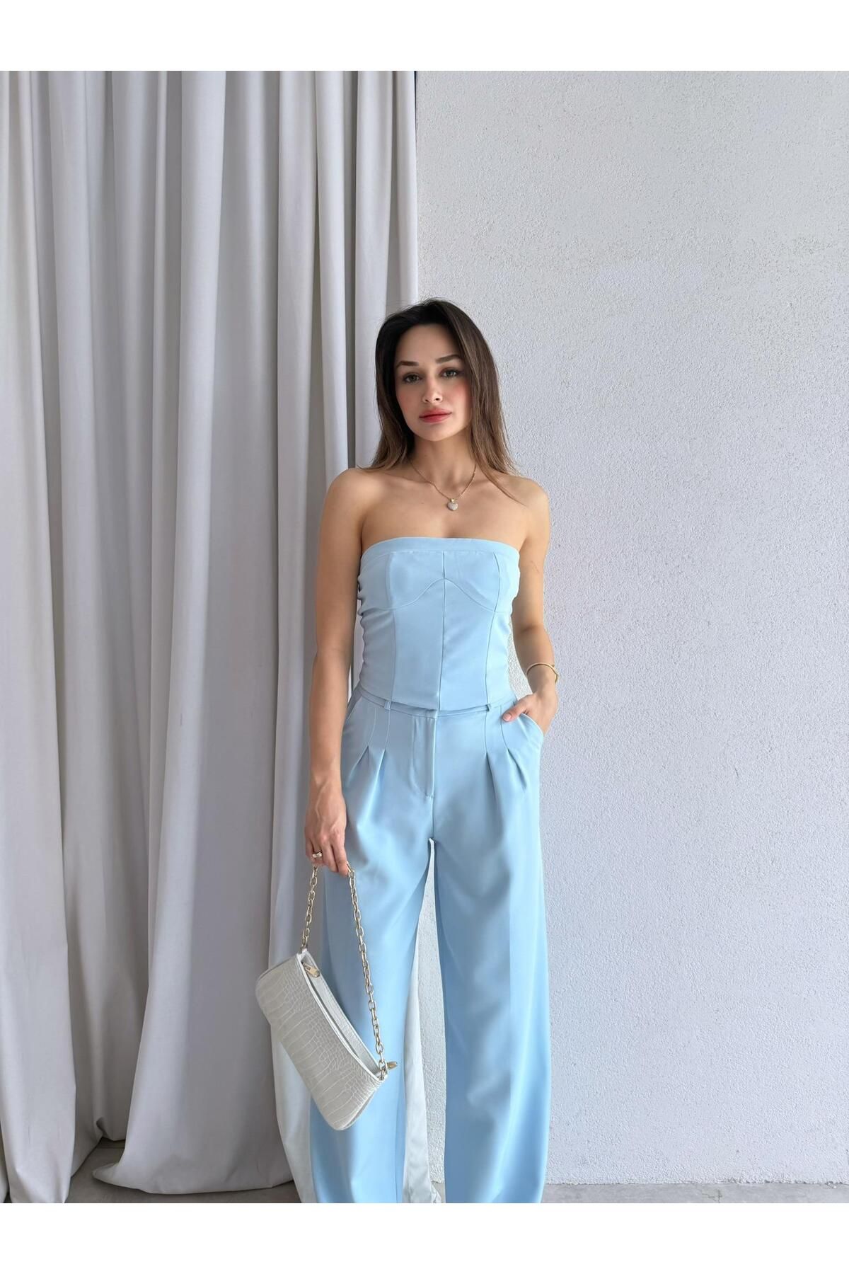 Mooi Butik Takım 7893 - Mavi