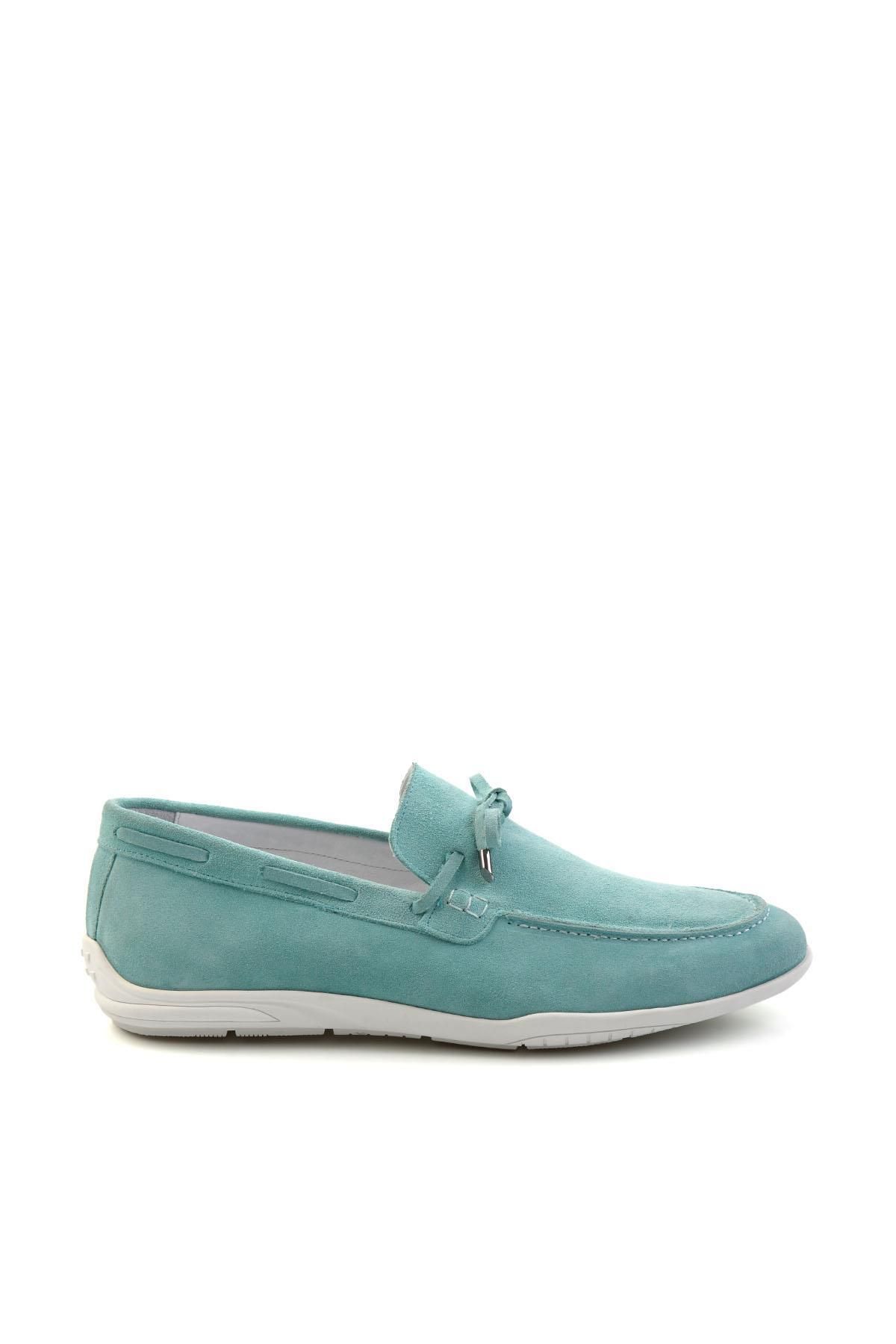 Bambi Yeşil Leather Erkek Loafer Ayakkabı E01011033002