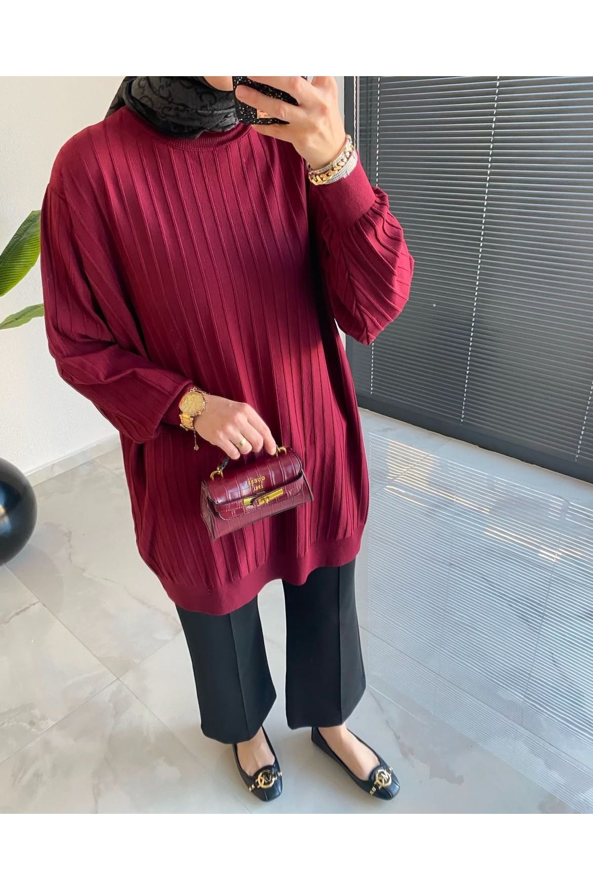 Jose Clothing Kadın Mevsimlik Premium Merserize İplik Tesettür Tunik