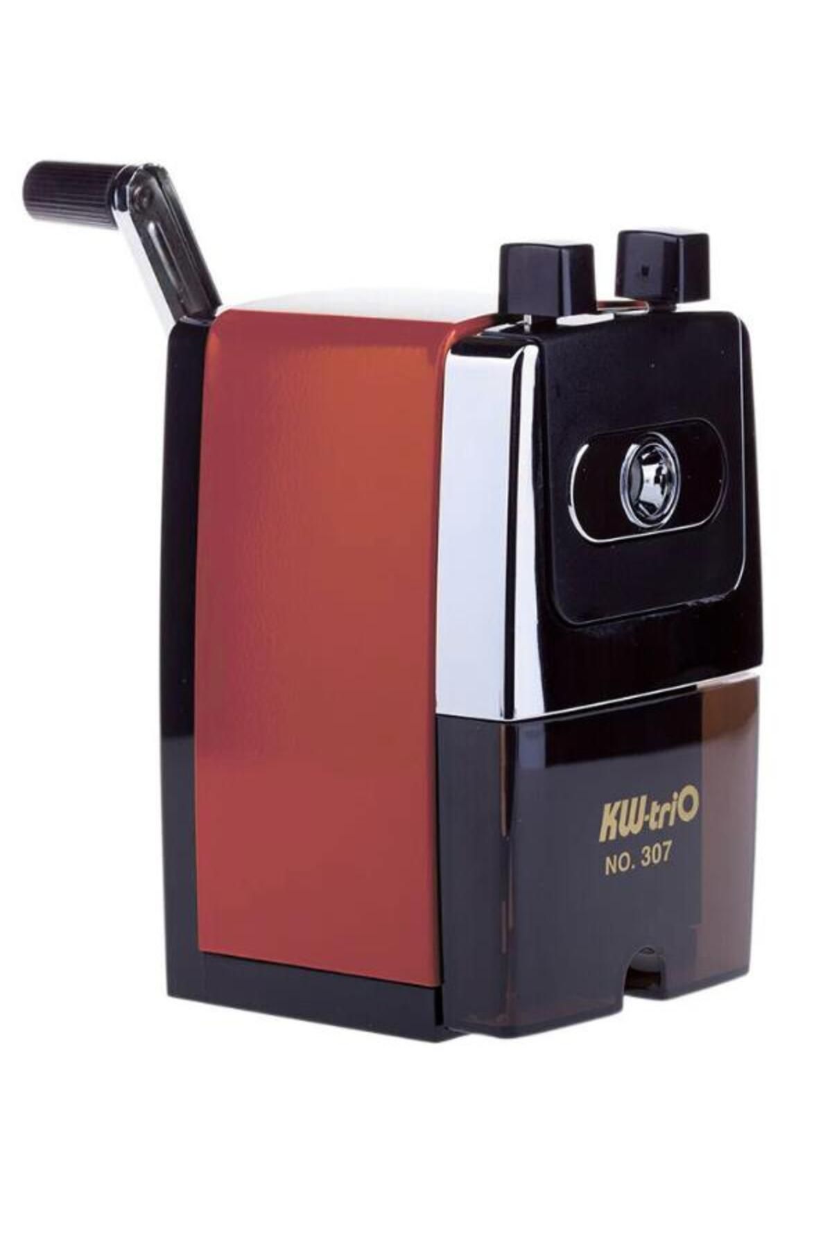 Kw-Trio-Metal Desk Pencil Sharpener 0307A - Red 2
