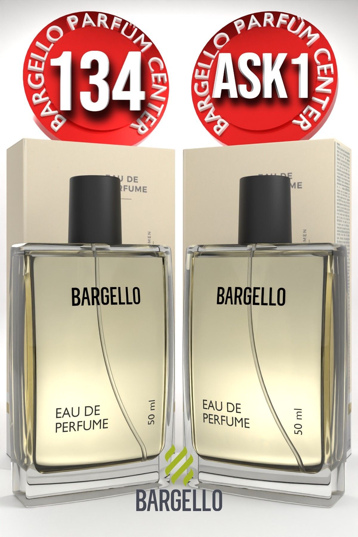 Bargello 134 Kadın Parfüm Oriental 50 ML EDP + Bargello ASK1 Kadın Parfüm Fresh 50 ML EDP