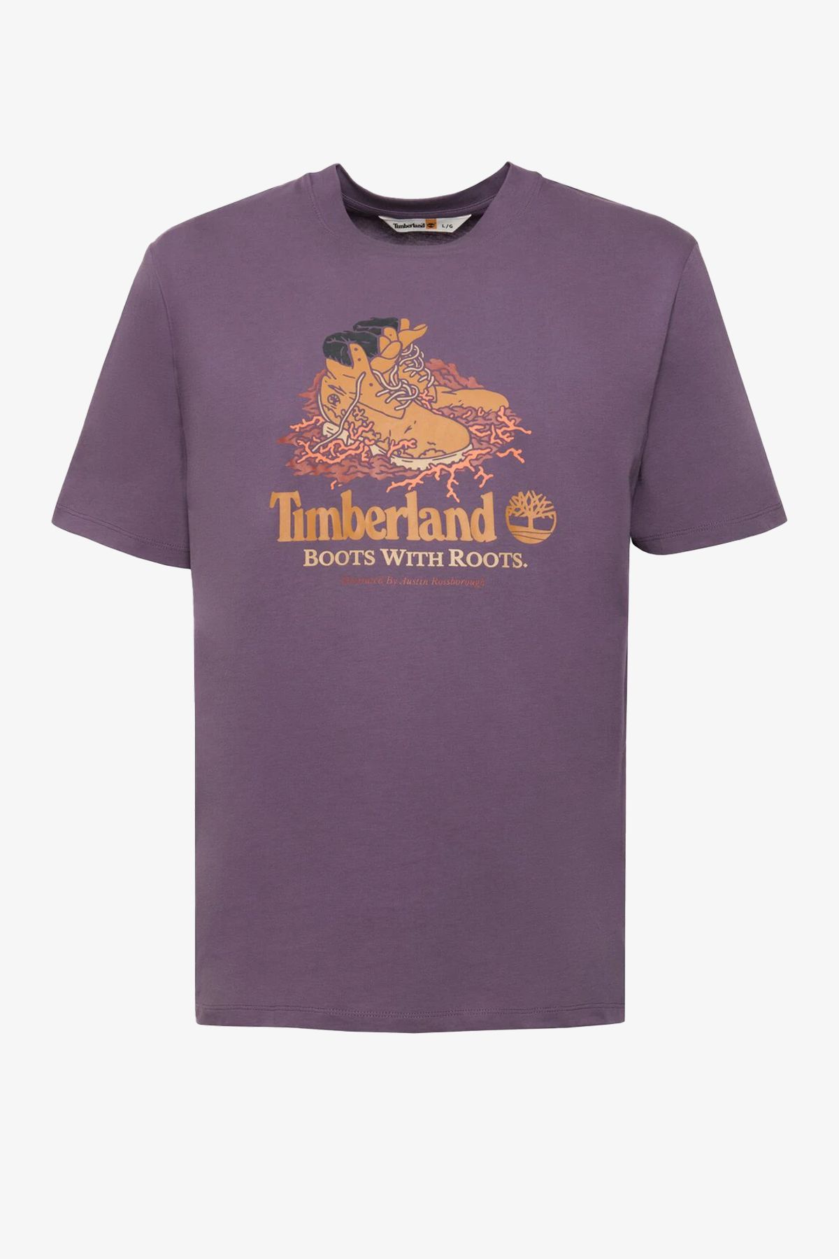Timberland Front Boot Graphic Erkek Mor T-Shirt TB0A6DJ1ENX1