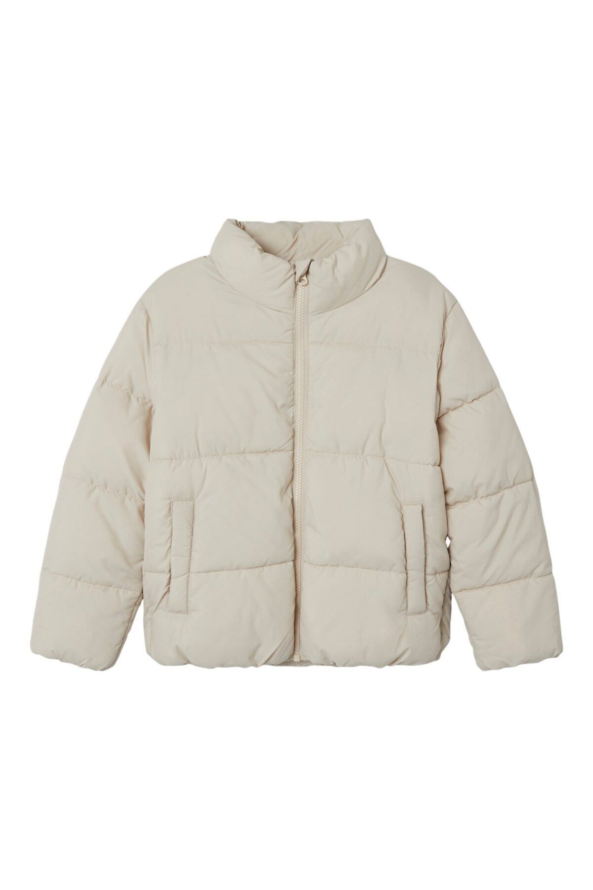 name ıt-Stand Collar Cream Girl's Puffer Jacket13228727 2