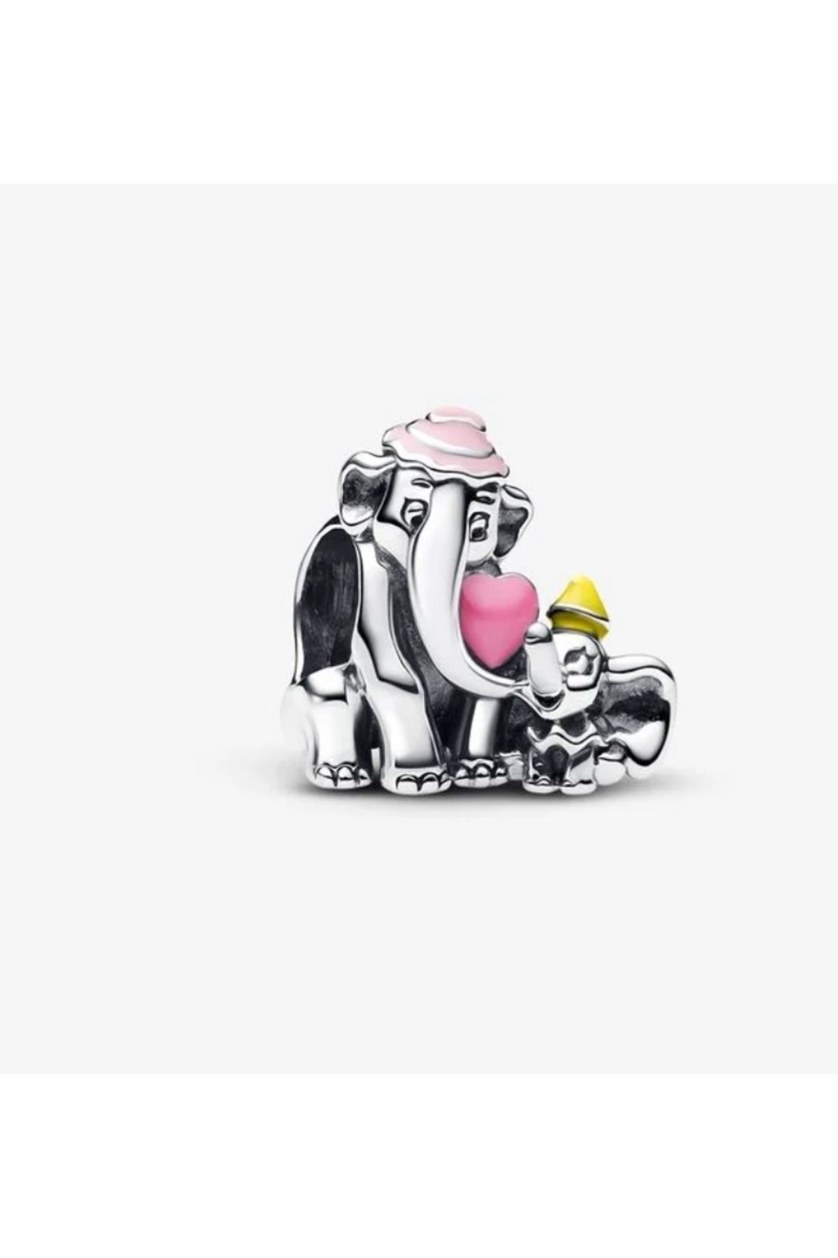 POSEİDONS JEWELLERY Poseidons Jewellery Disney Dumbo Ve Anne 925 Ayar Gümüş Charm
