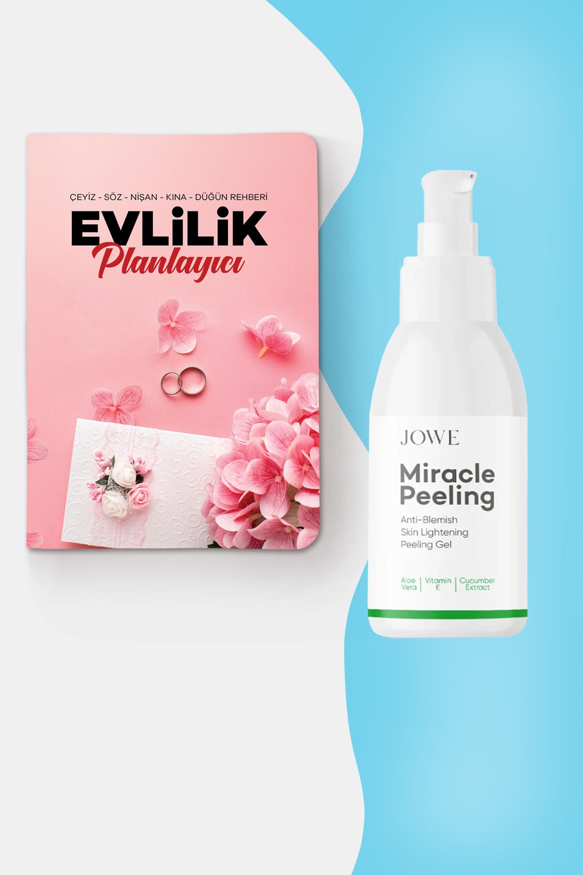 nesnel yayınlar Evlilik Planlayıcı Günlük ve Miracle Peeling ve Aydınlatıcı Jel - 100 ml