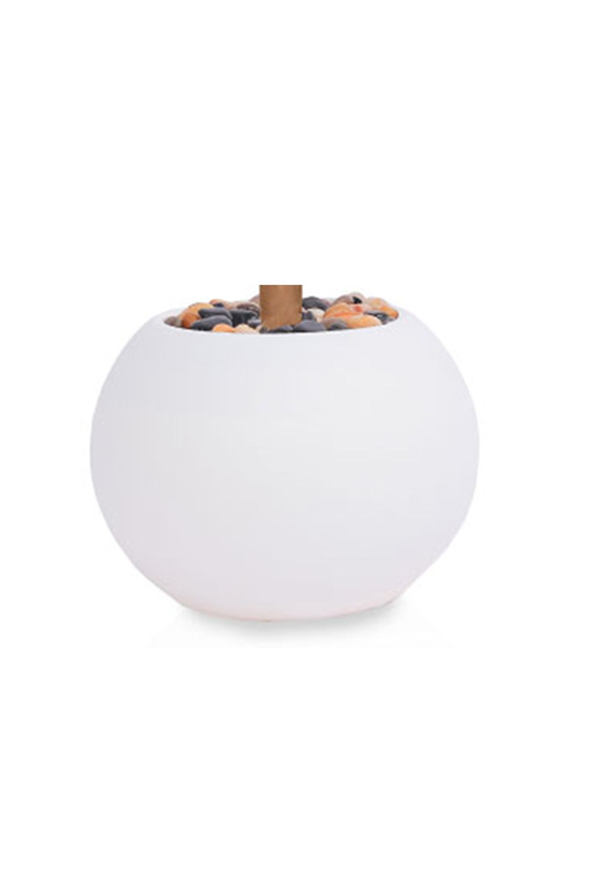Generic-Medium artificial palm tree with a round plastic stand 3