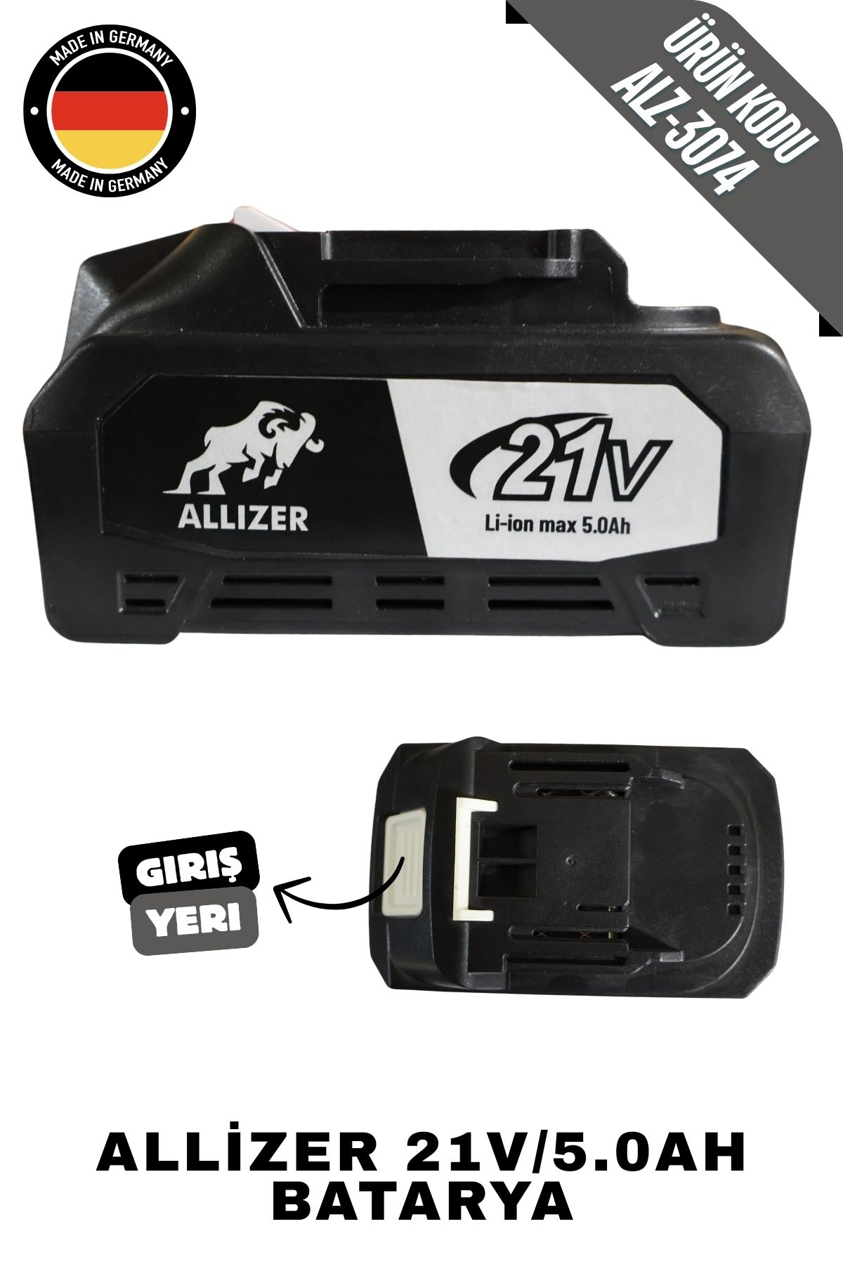 ALLİZER GERMAN ALLİZER 10 PİLLİ 5 AMPER BATARYA
