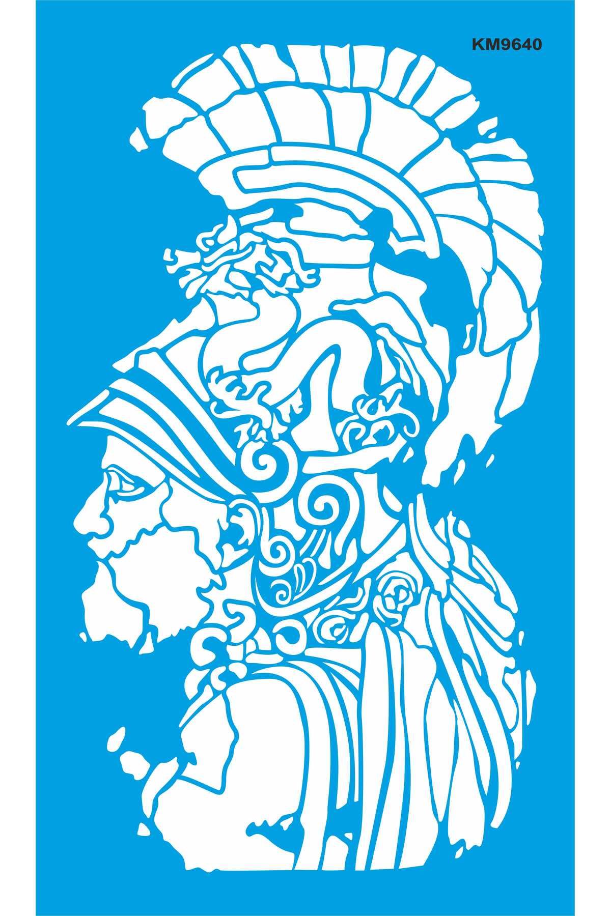 StencilSepeti Spartalı - Stencil Boyama Şablonu
