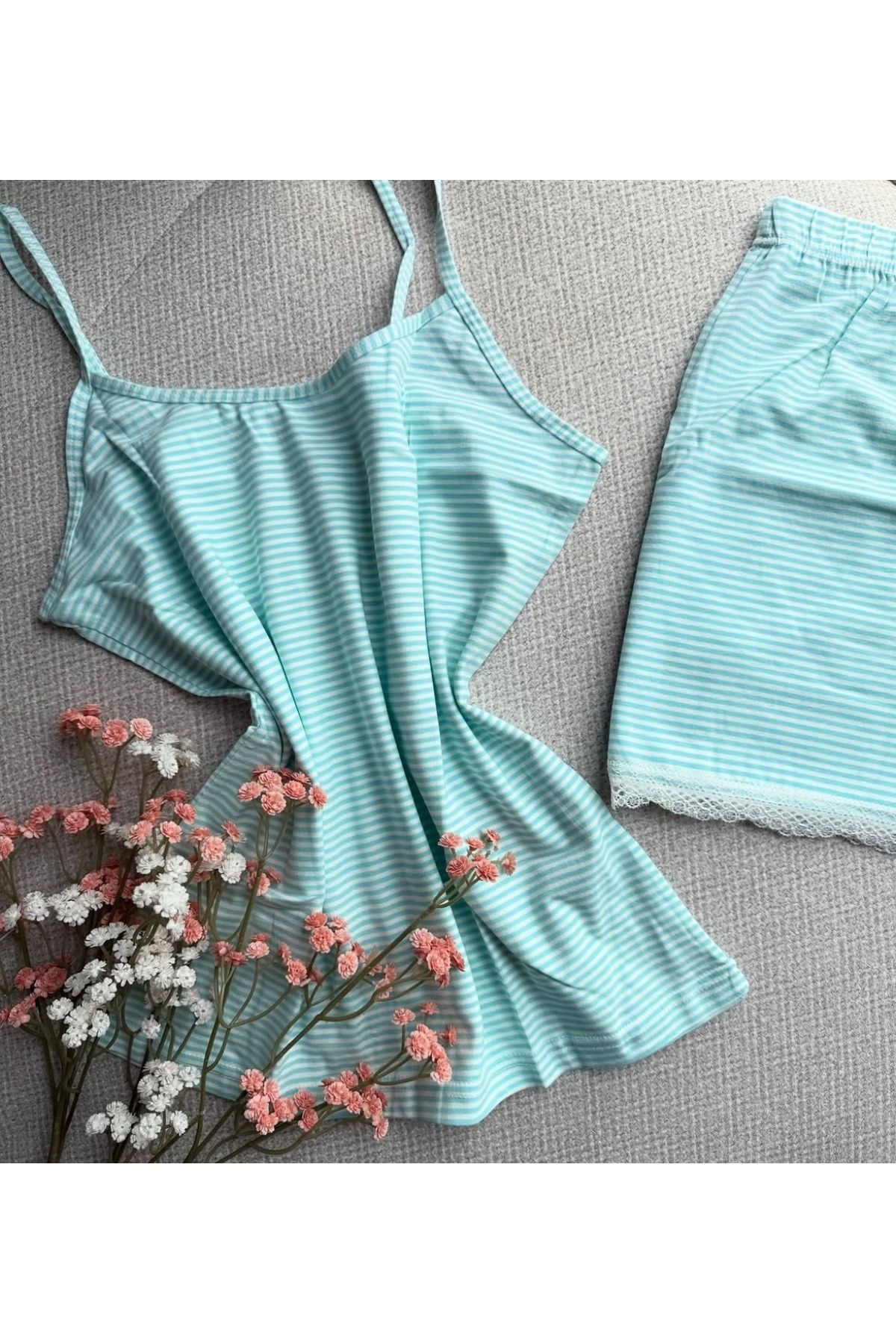Asumbutik Şortlu pijama takımı