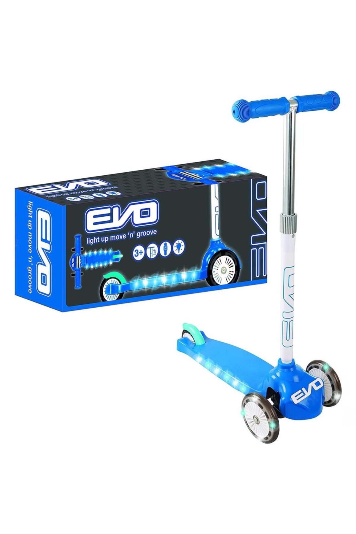 Skygo Evo Işıklı Move N Groove Mavi Üç Tekerlekli Scooter