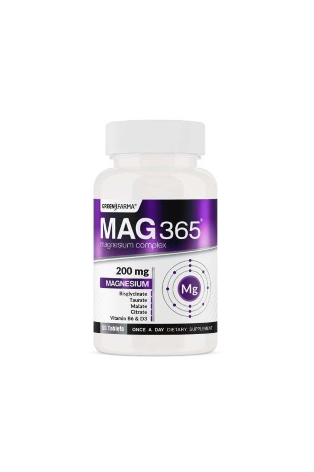 GreenFarma Mag 365 Magnezyum Kompleks 60 Tablet