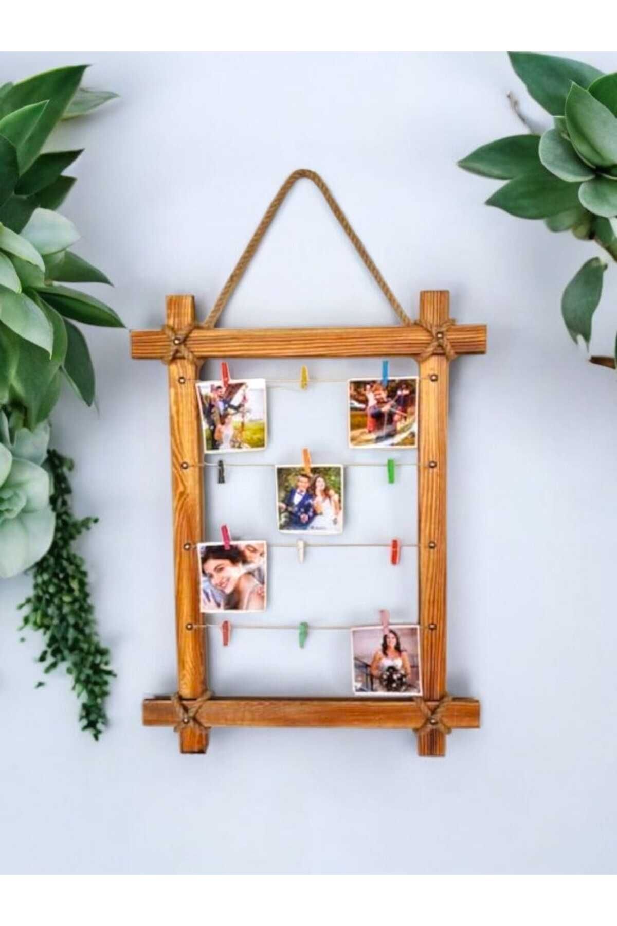 woodera Ahşap Kare Fotoğraf Çerçevesi