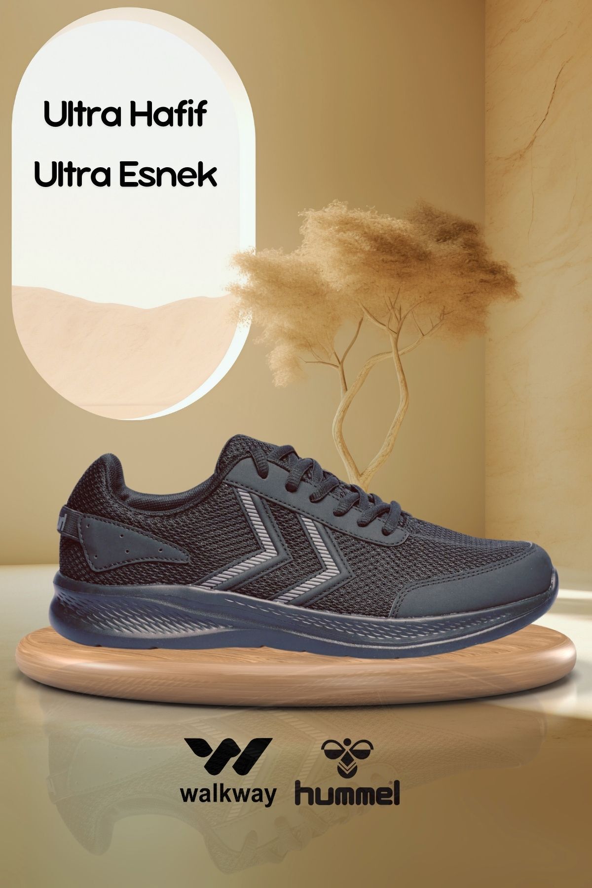 hummel Hml Dvs Hafif Esnek Siyah-Siyah Spor Ayakkabı