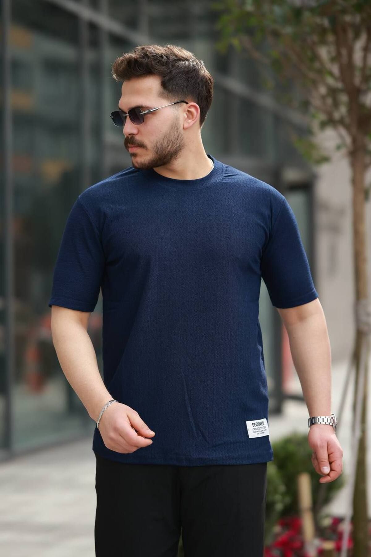 ROBERTO BORNOVA Node Desenli Jakarlı Tshirt