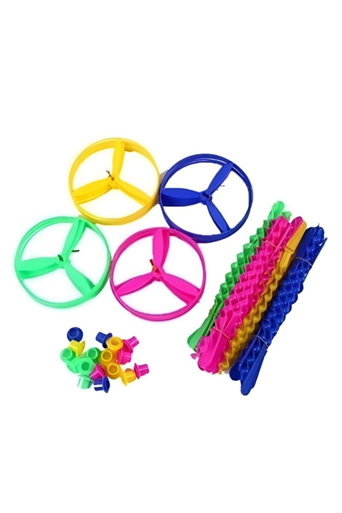 Mager 24'lü Paket DEV Büyük Boy Ufo Uçan Daire Fırfır Pervane Nostaljik Ürün 19,5 Cm