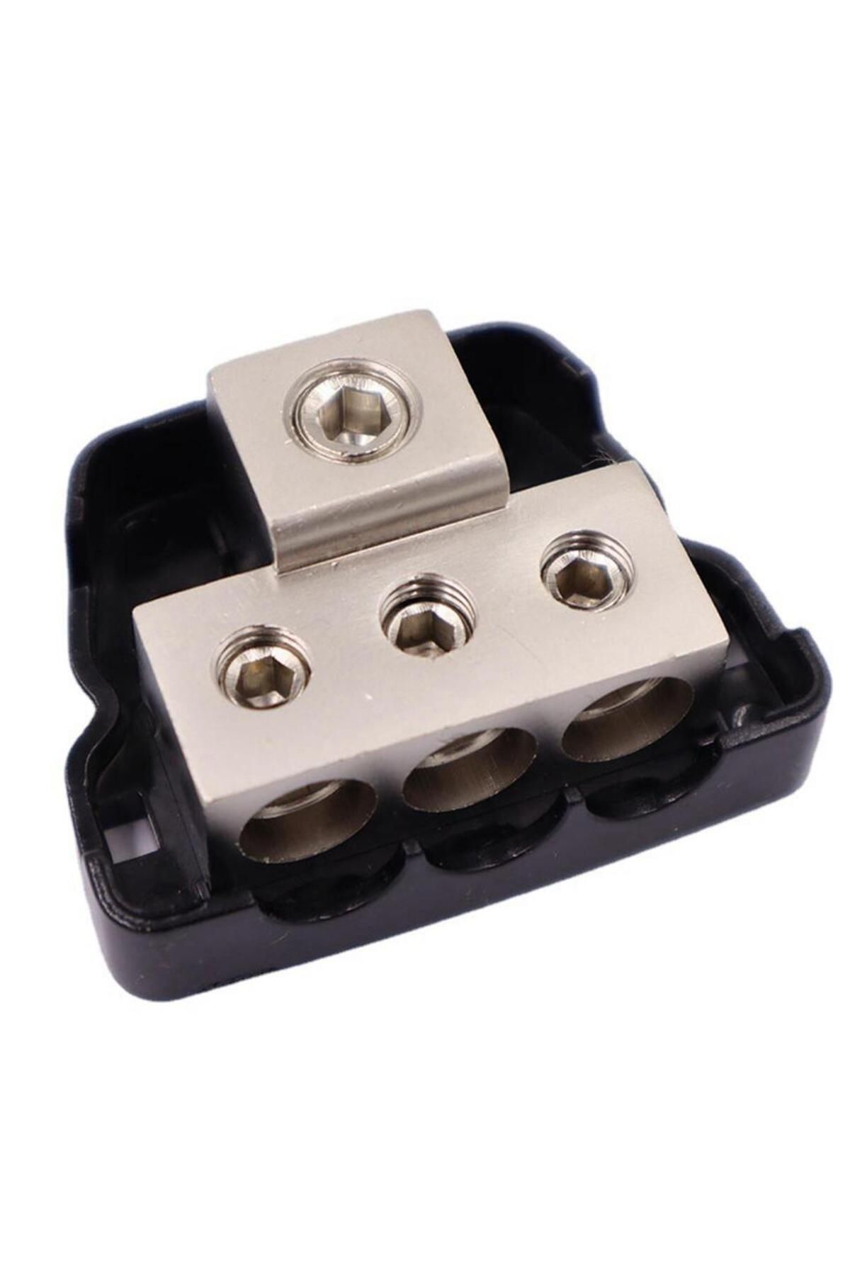 Choice-Car Audio Power Distribution Block 3 Way Wire Distribution 1x 0 Gauge Awg In, 3x 4 Gauge Awg Out ... 6